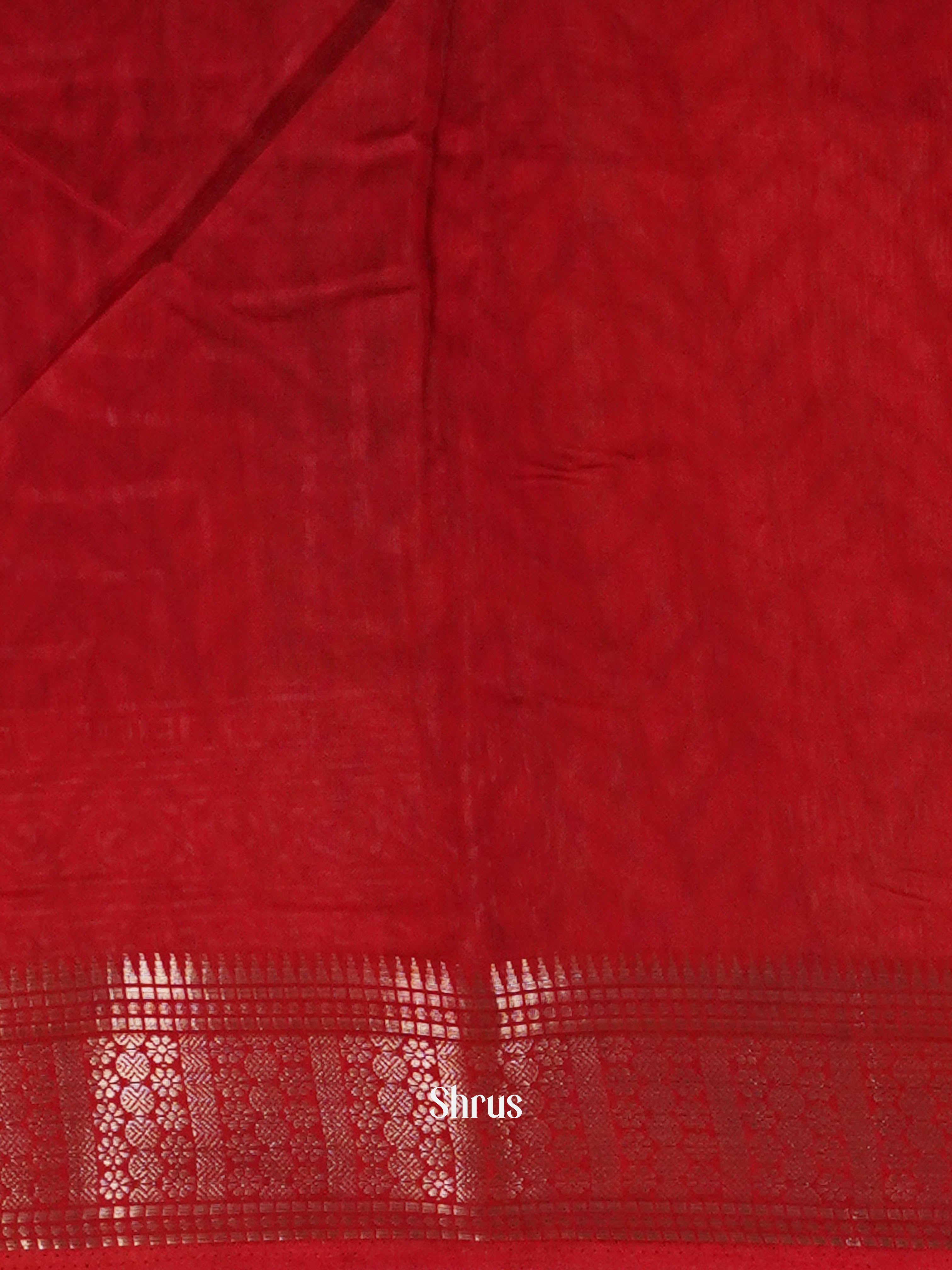 Black & Red - Art Modal Saree - Shop on ShrusEternity.com