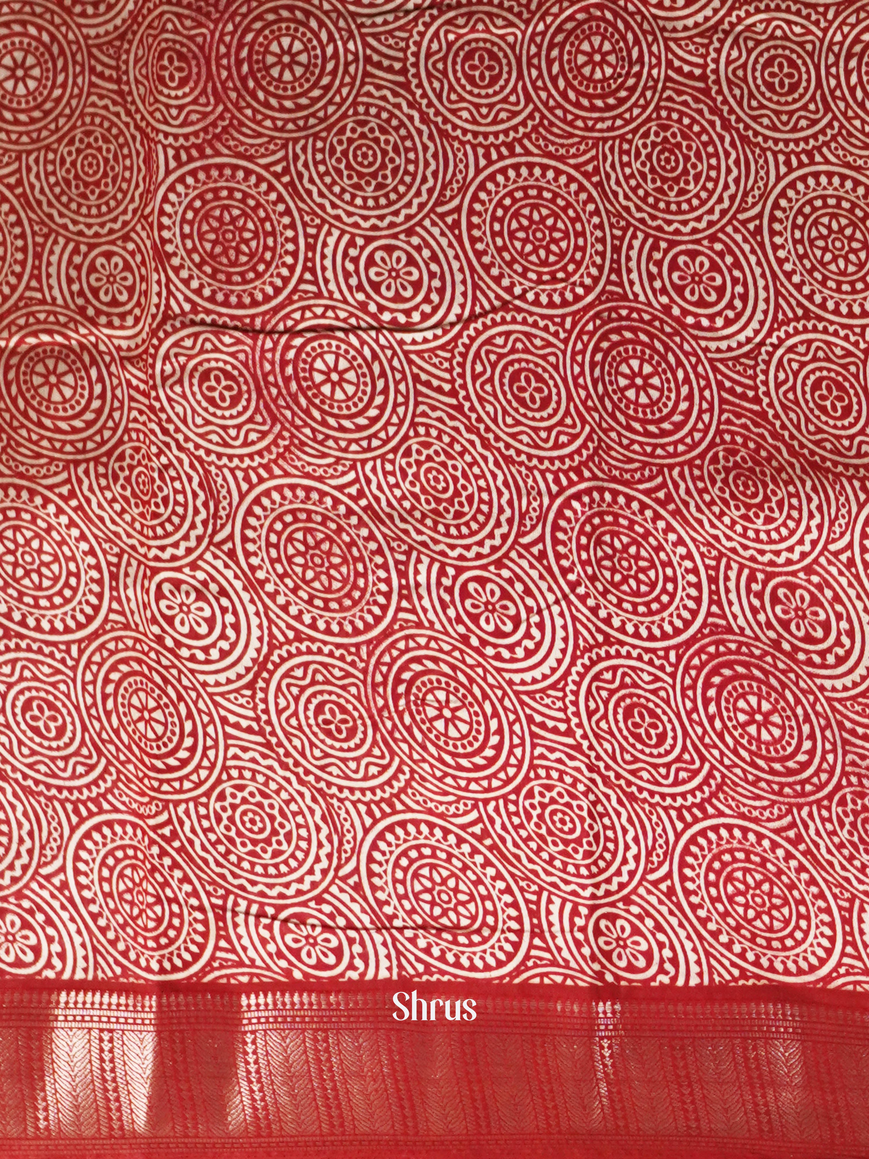 Black & Red - Art Modal Saree - Shop on ShrusEternity.com