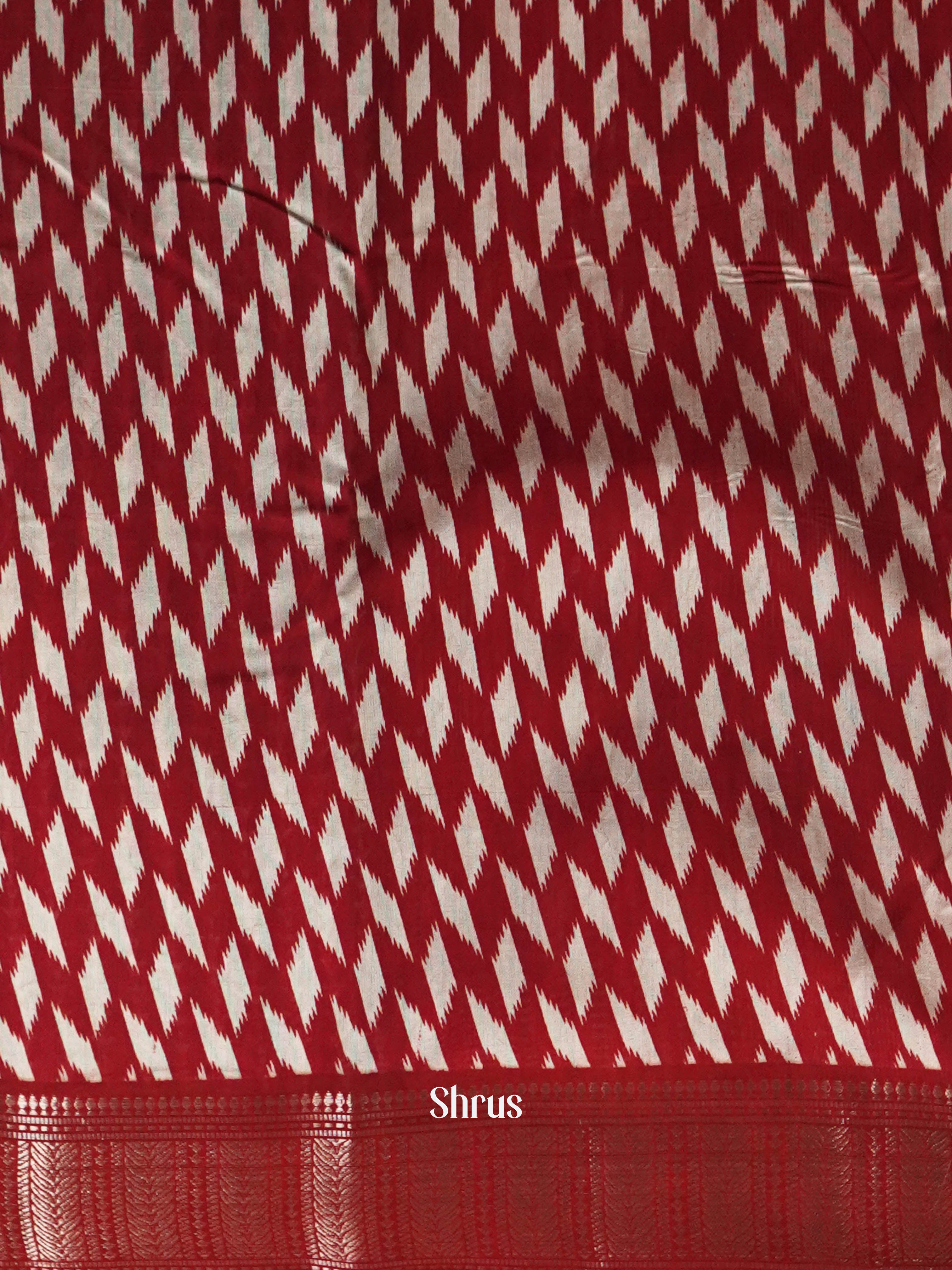 Black & Red - Art Modal Saree - Shop on ShrusEternity.com