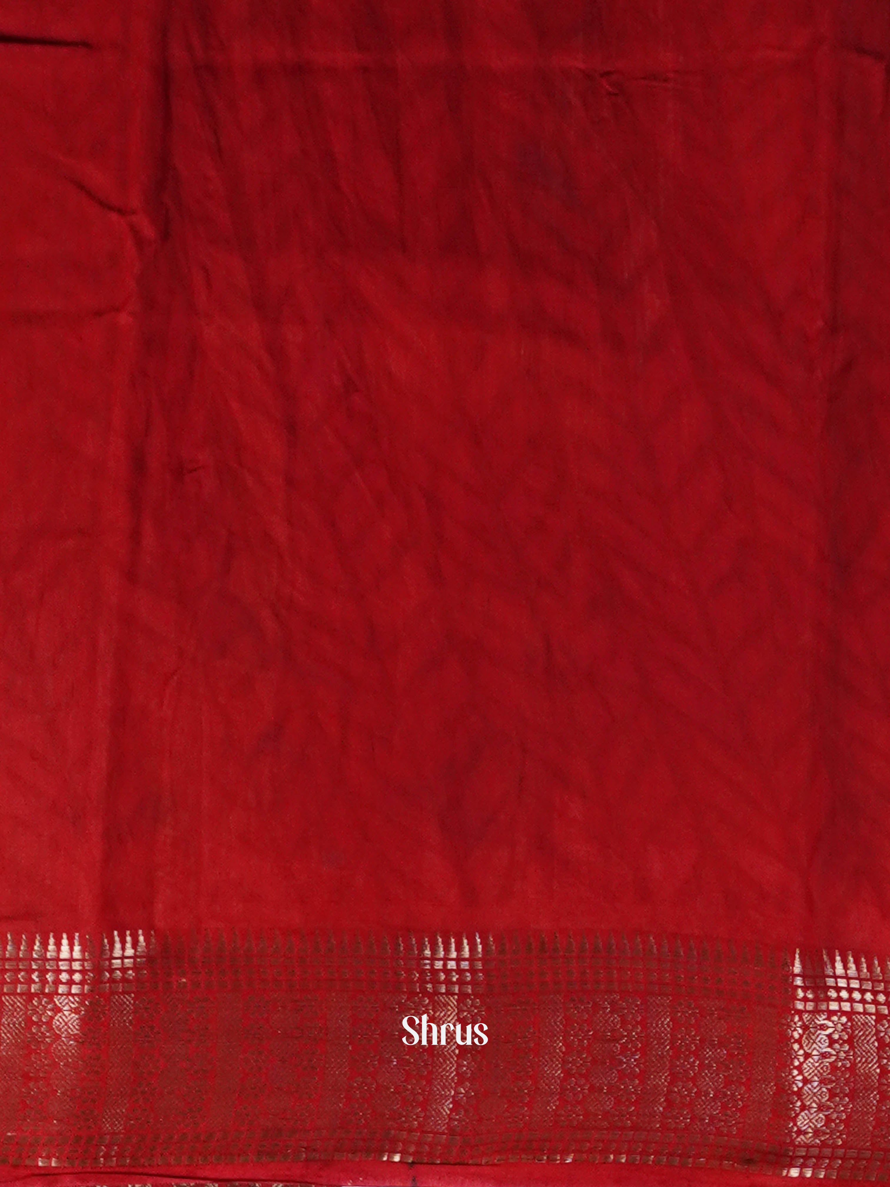 Black & Red - Art Modal Saree - Shop on ShrusEternity.com