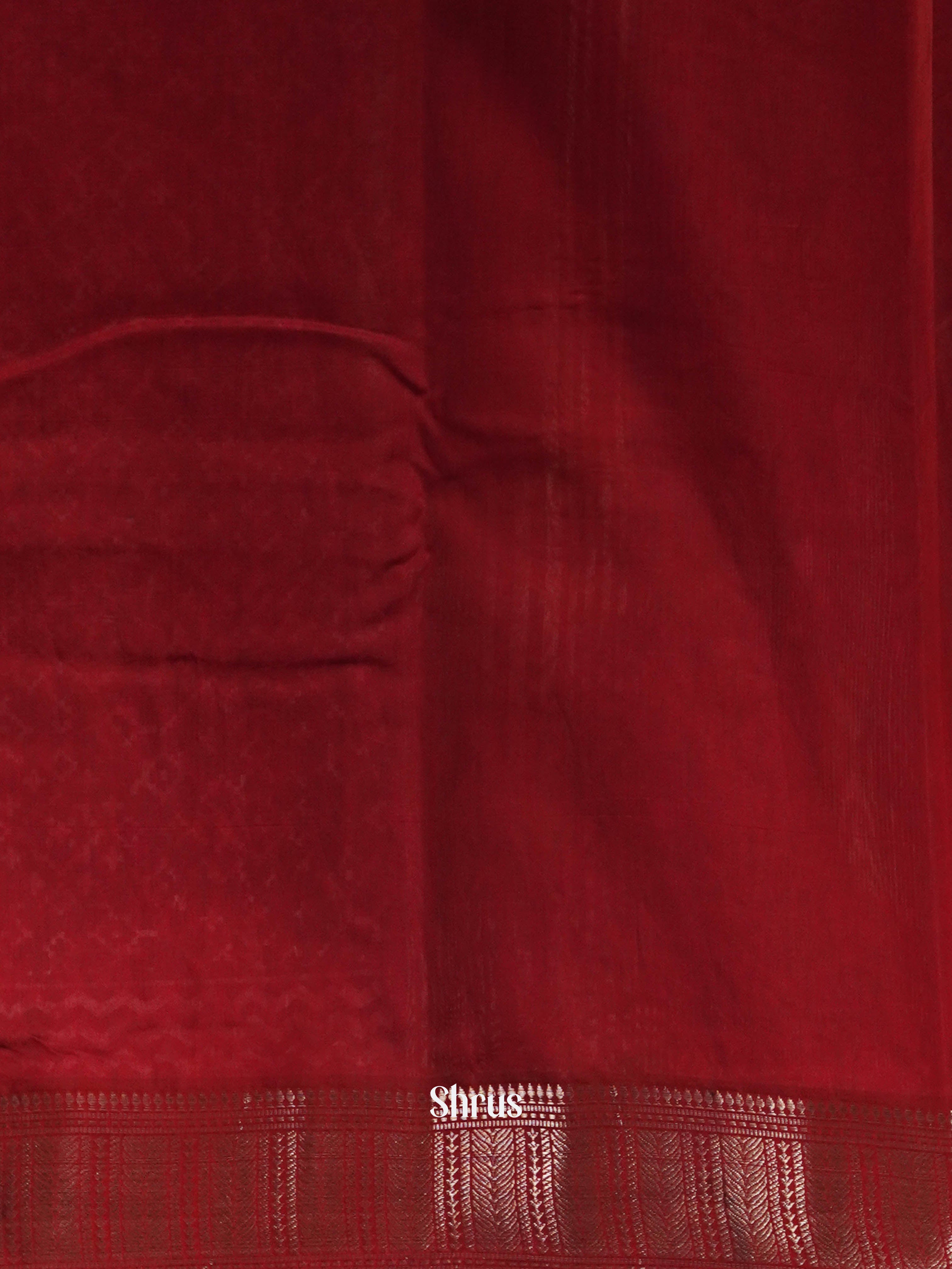 Black & Red - Art Modal Saree - Shop on ShrusEternity.com