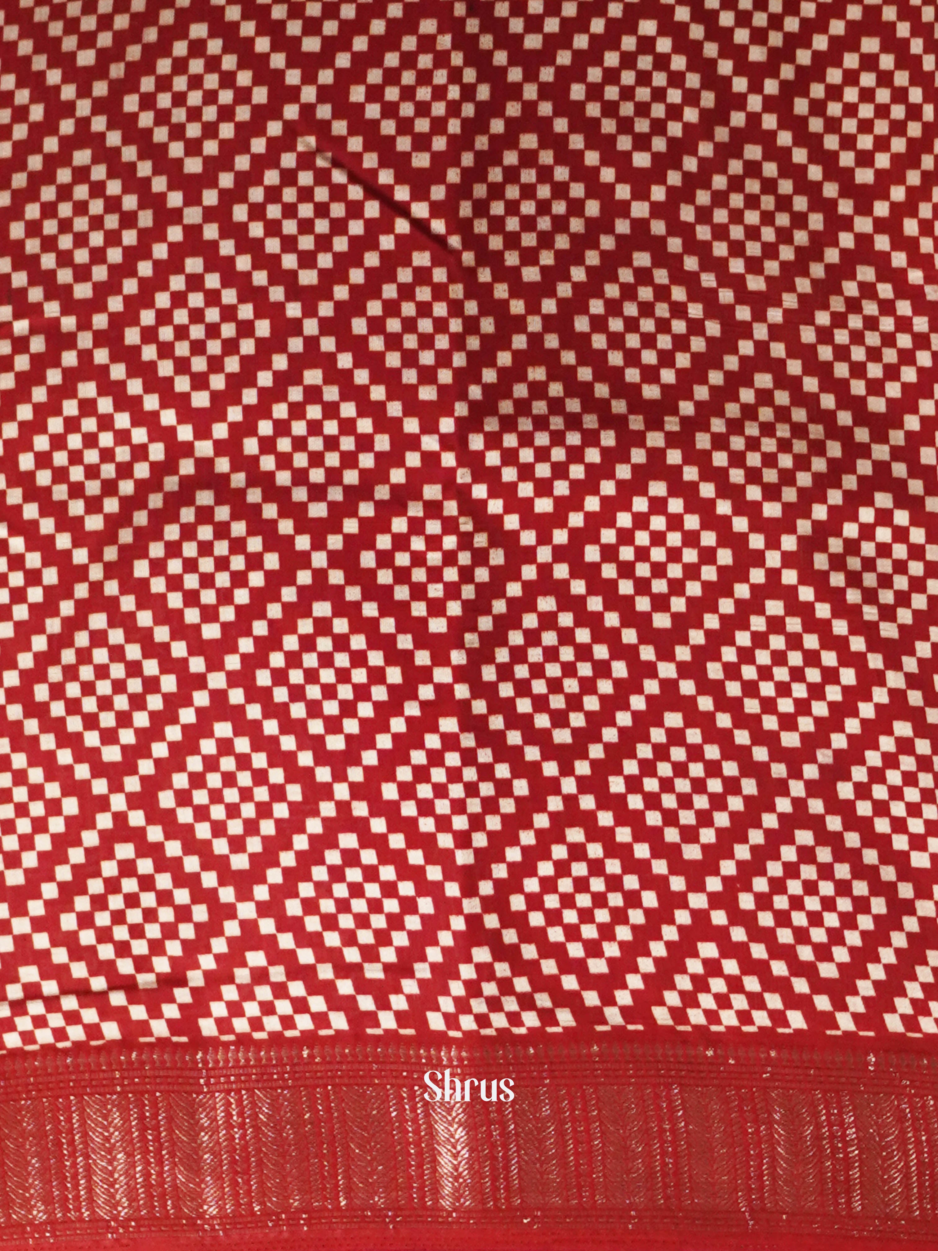 Black & Red - Art Modal Saree - Shop on ShrusEternity.com