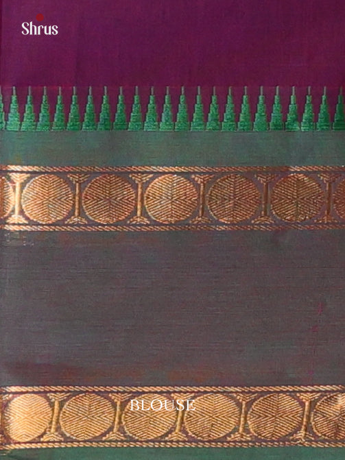 Violet & Green - Chettinad Cotton Saree - Shop on ShrusEternity.com