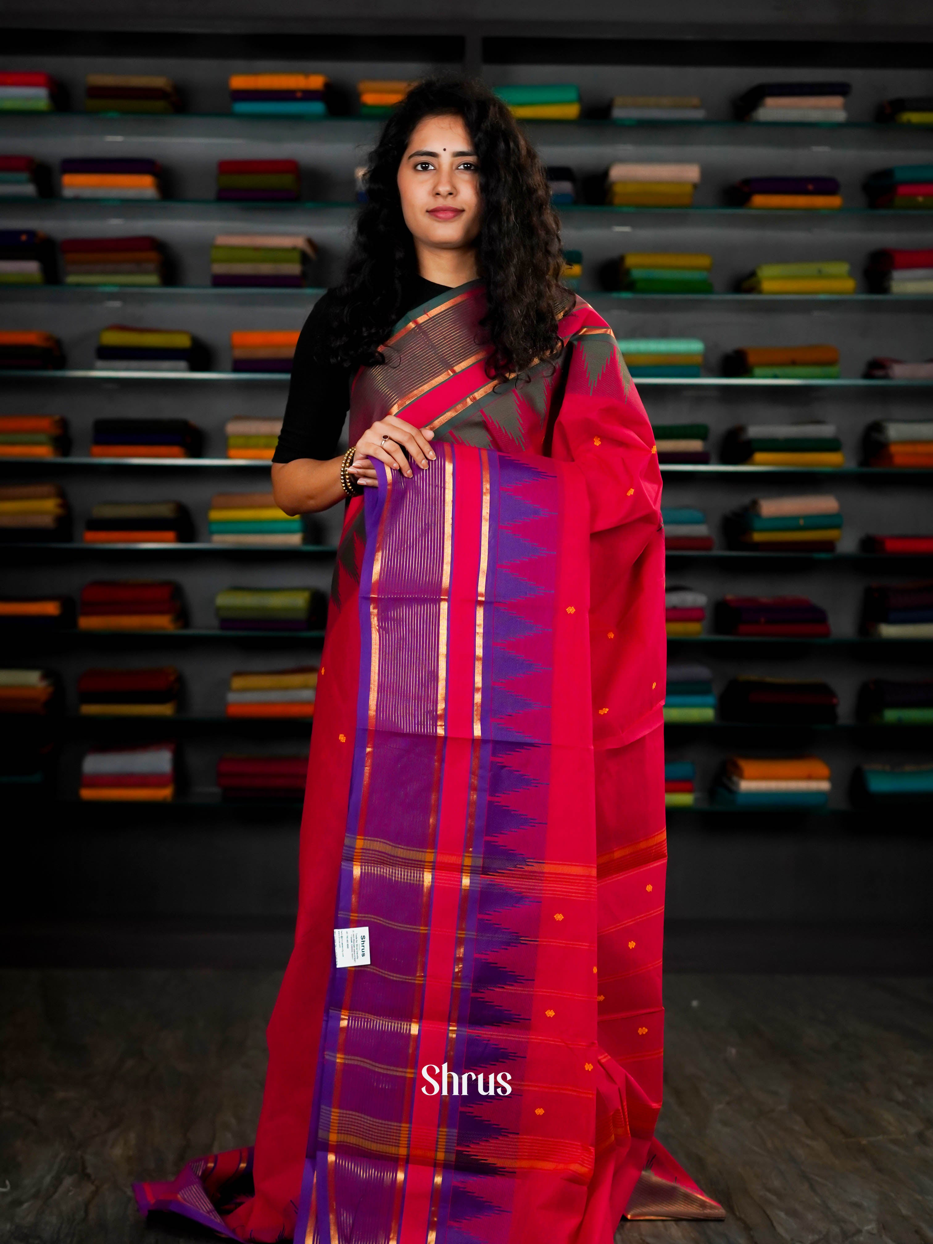 Pink & Purple - Chettinad Cotton - Shop on ShrusEternity.com