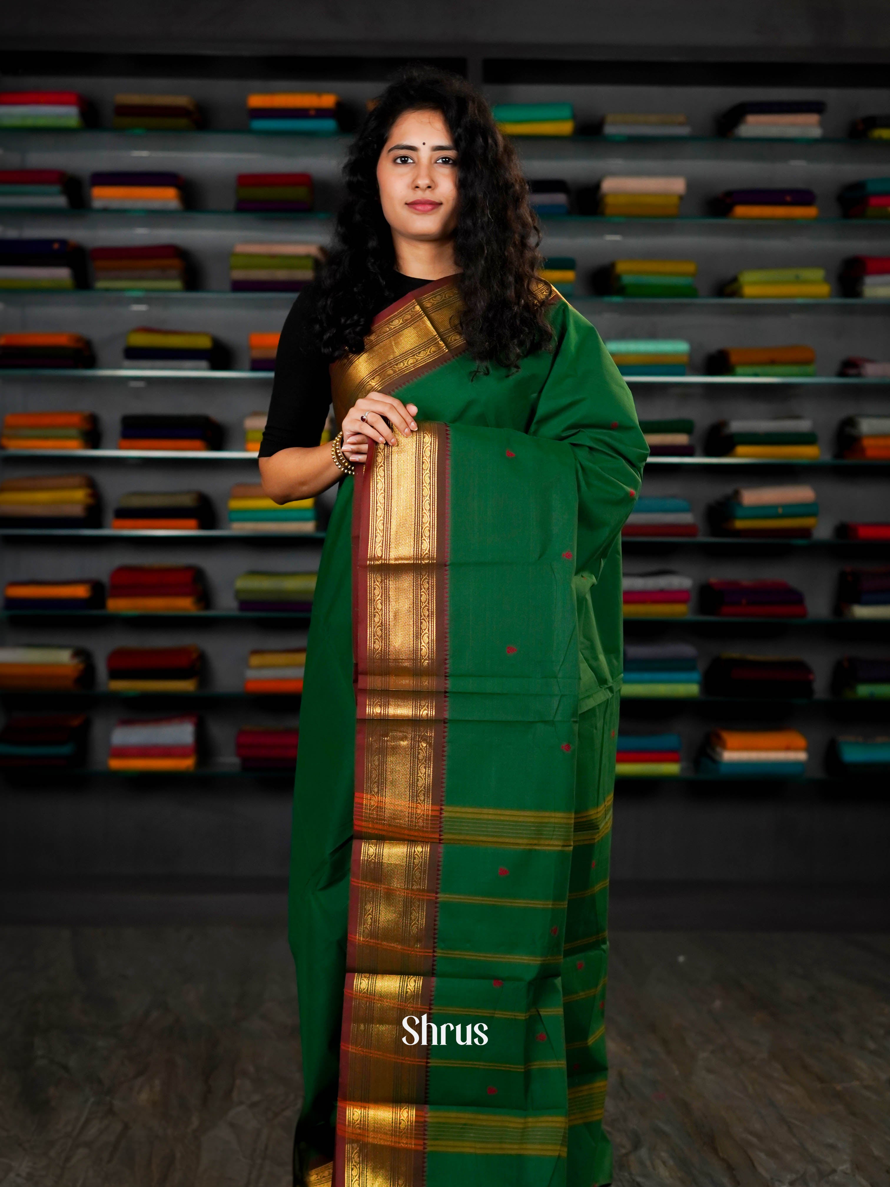 Green & Brown - Chettinad Cotton - Shop on ShrusEternity.com