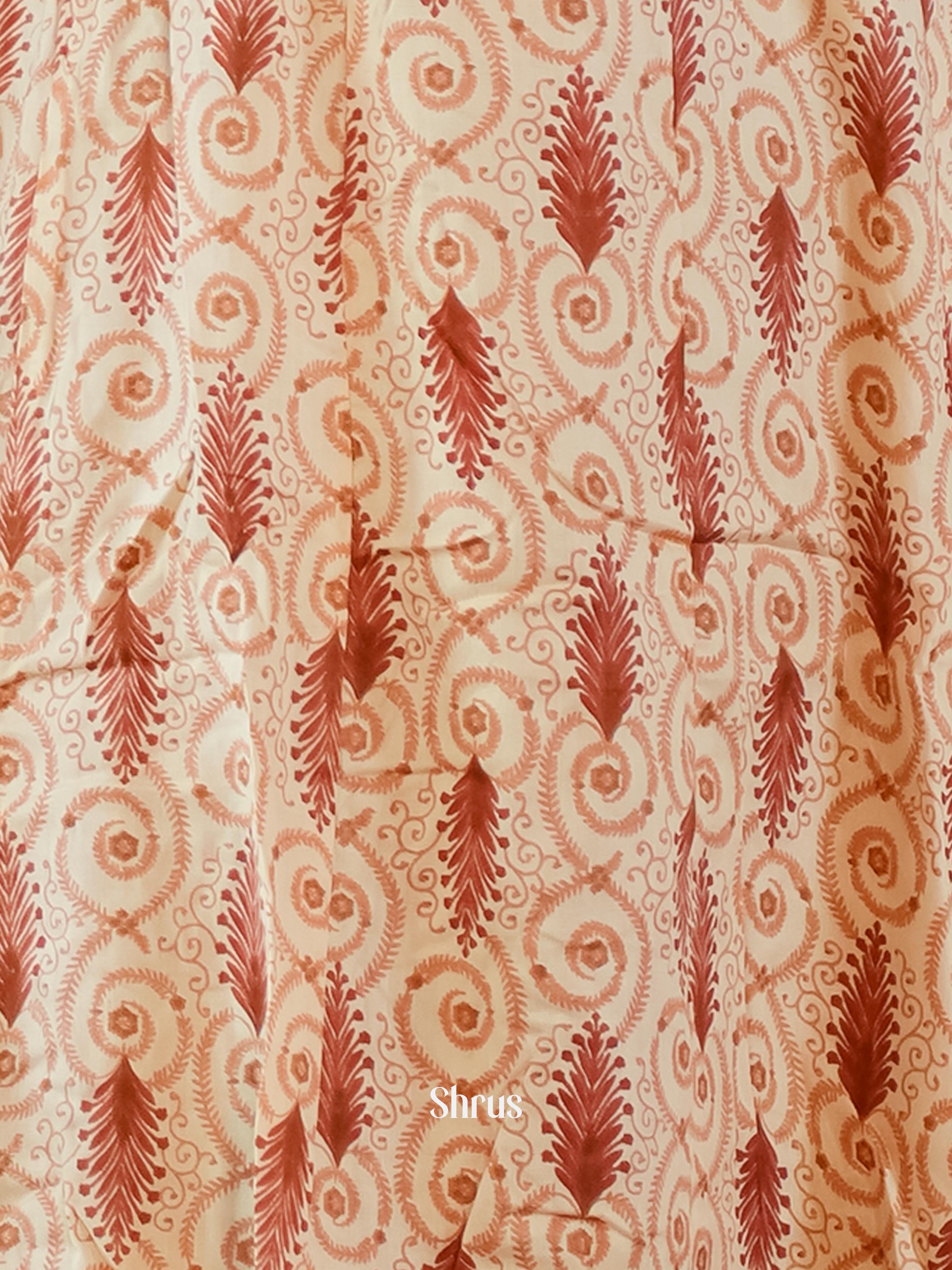 Cream & Brown - Readymade Kurti - Shop on ShrusEternity.com