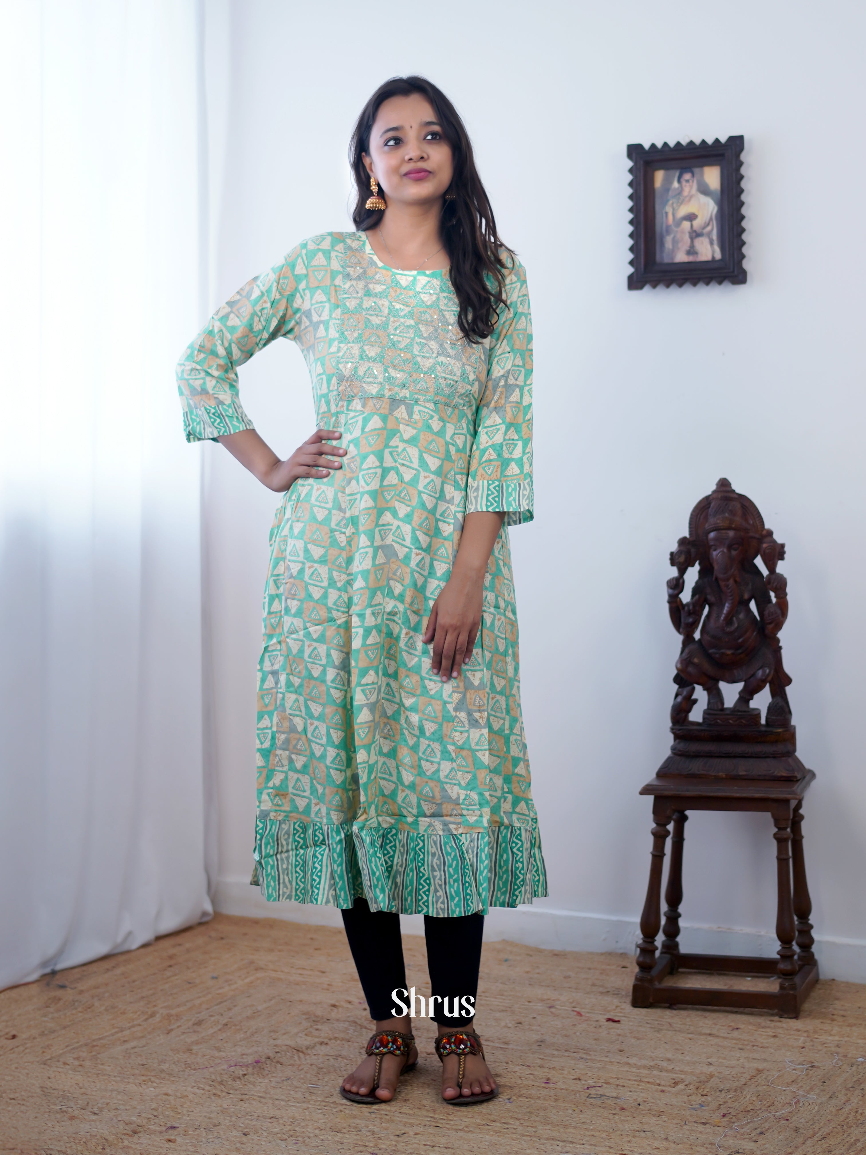 Green - Readymade Suits - Shop on ShrusEternity.com