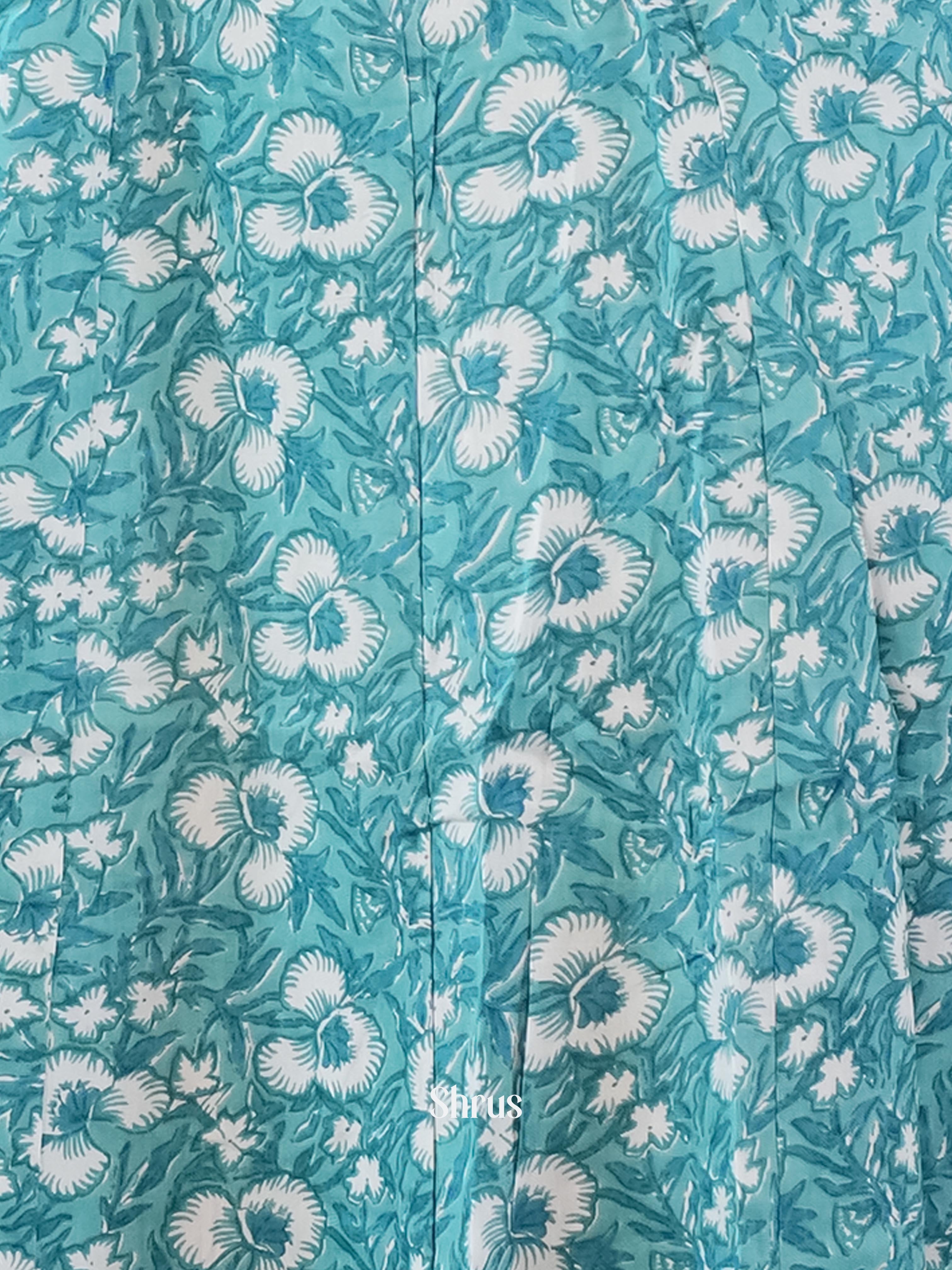 Blue - Readymade Kurti - Shop on ShrusEternity.com