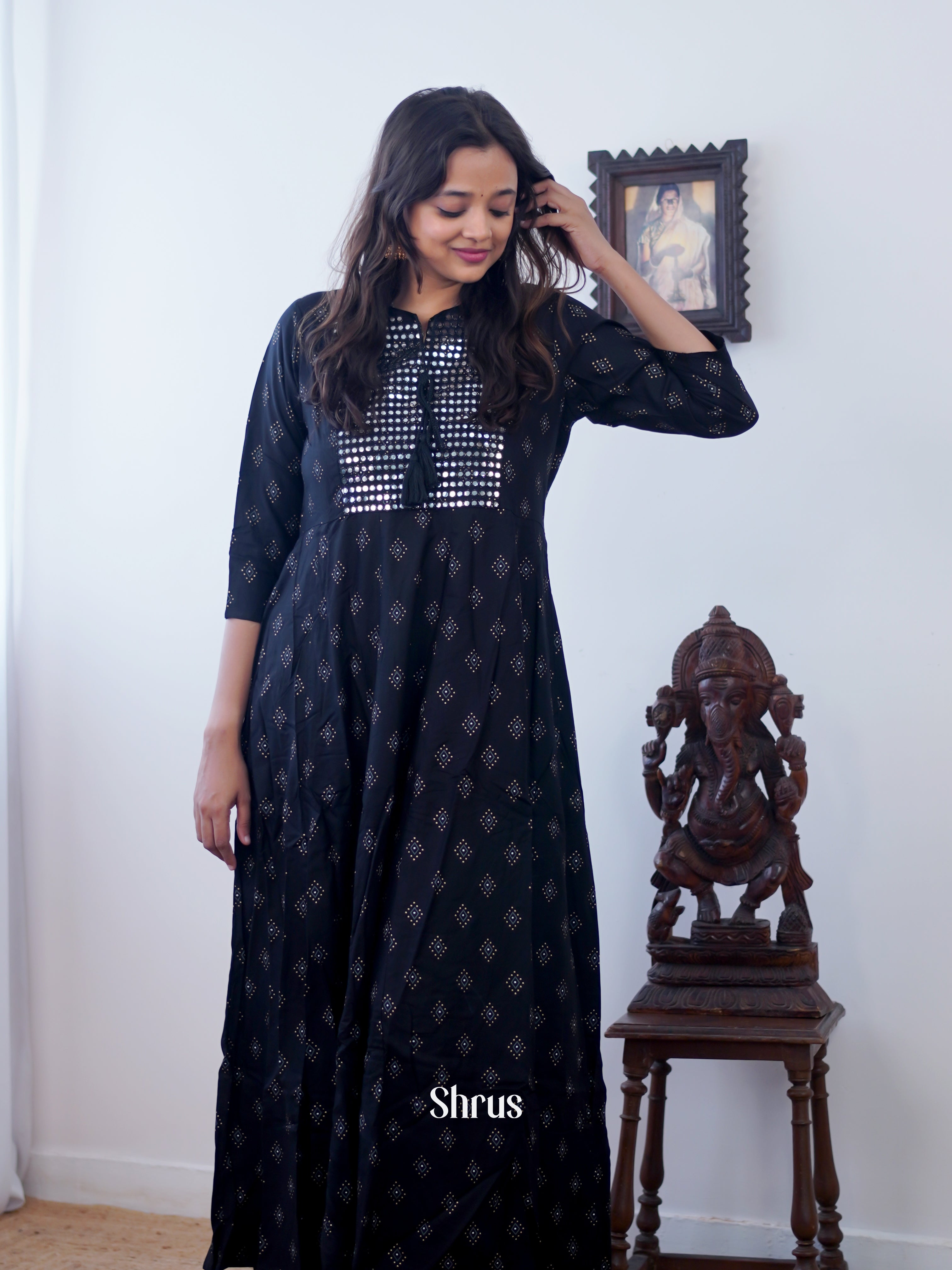 Blue - Readymade Kurti - Shop on ShrusEternity.com