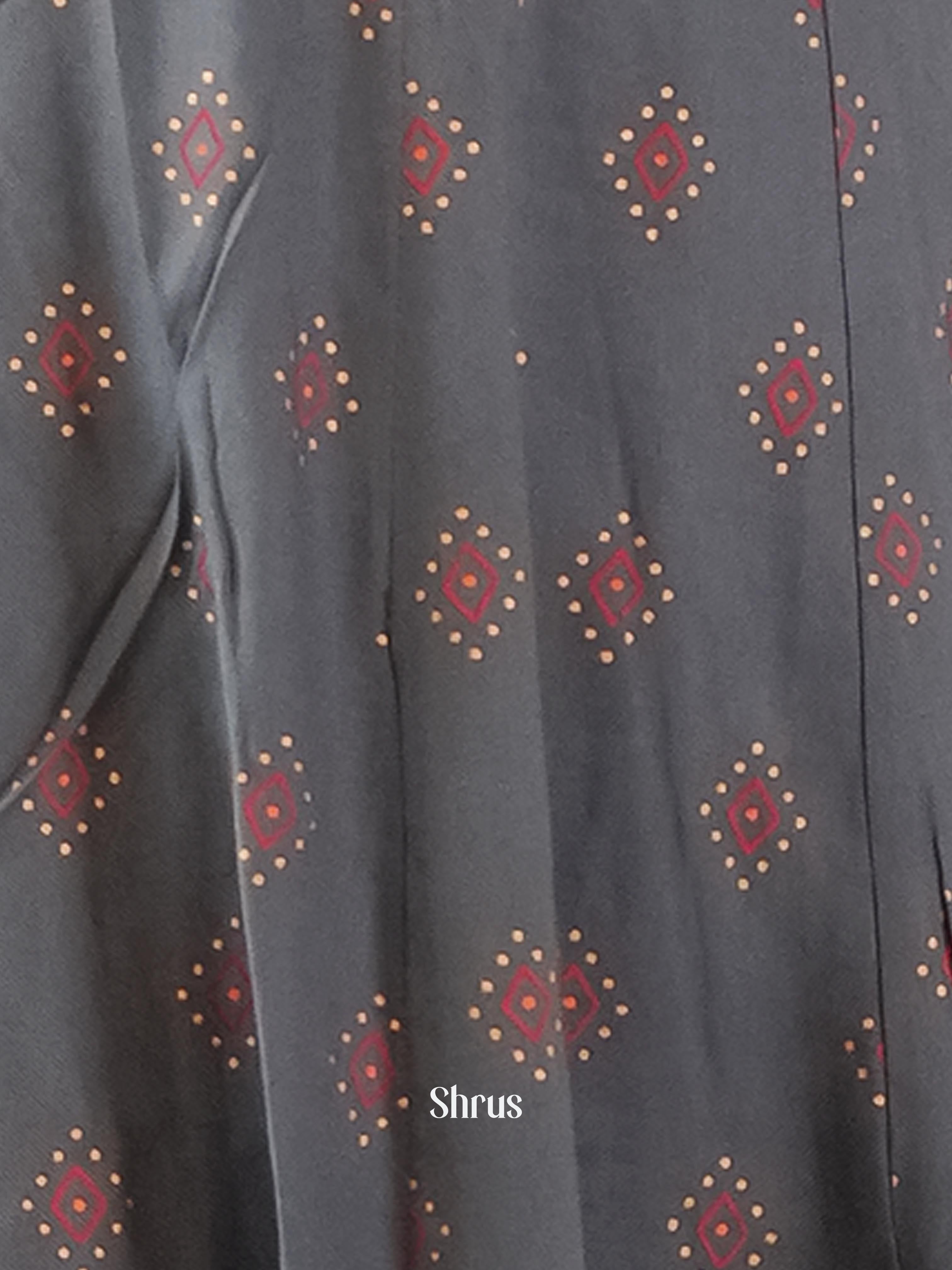 Grey - Readymade Kurti - Shop on ShrusEternity.com