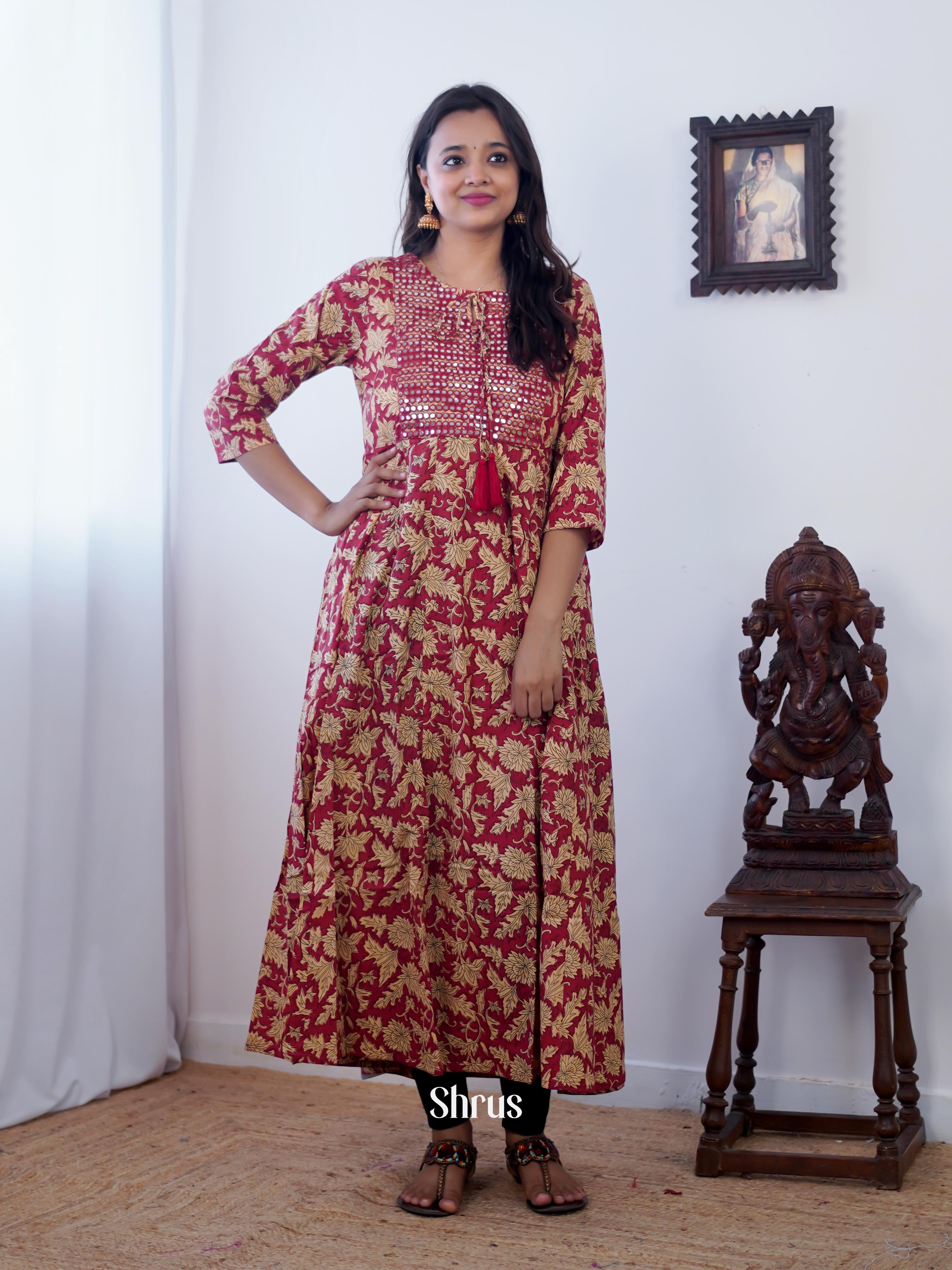 Purple - Readymade Kurti - Shop on ShrusEternity.com
