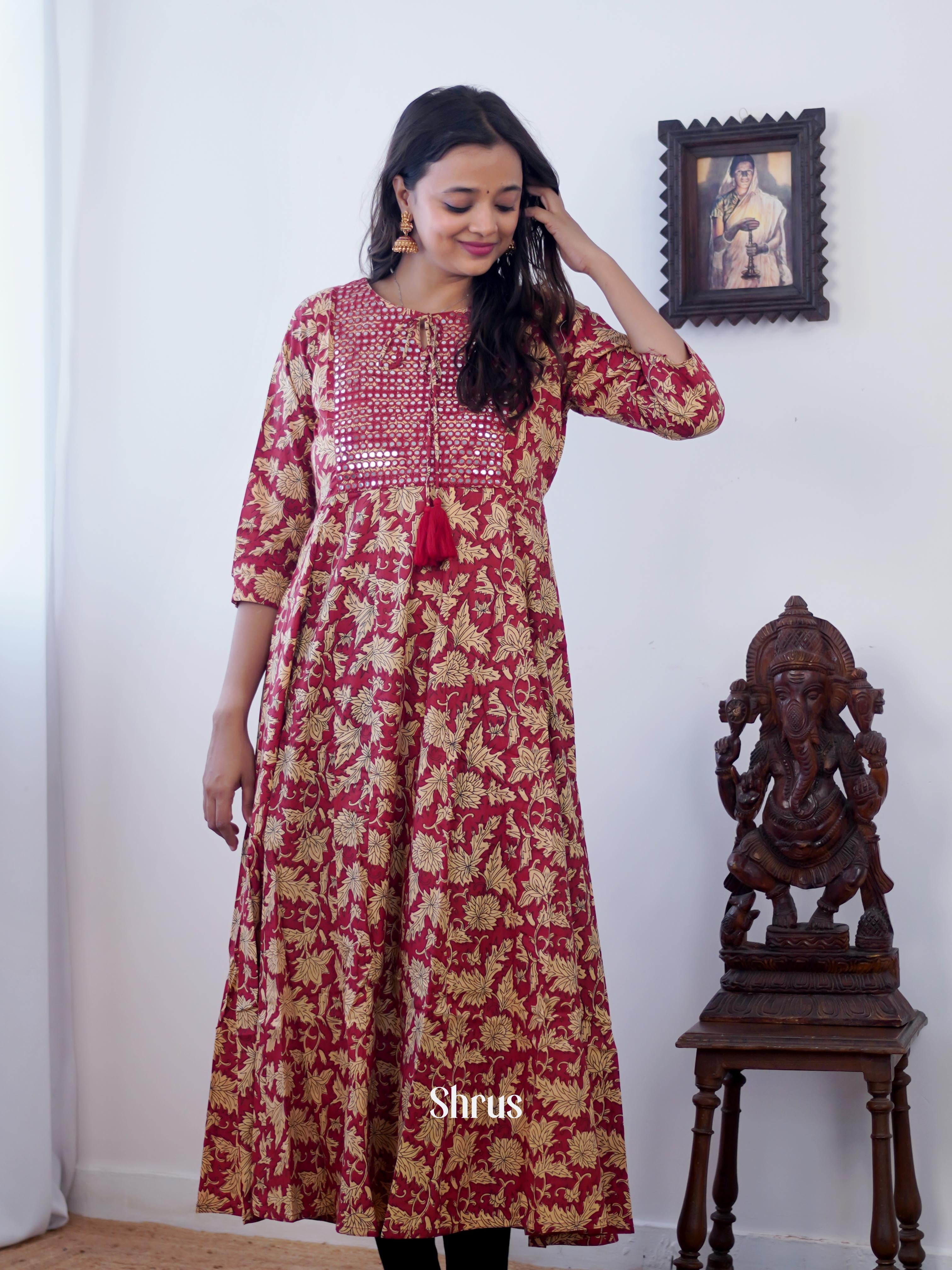 Purple - Readymade Kurti - Shop on ShrusEternity.com