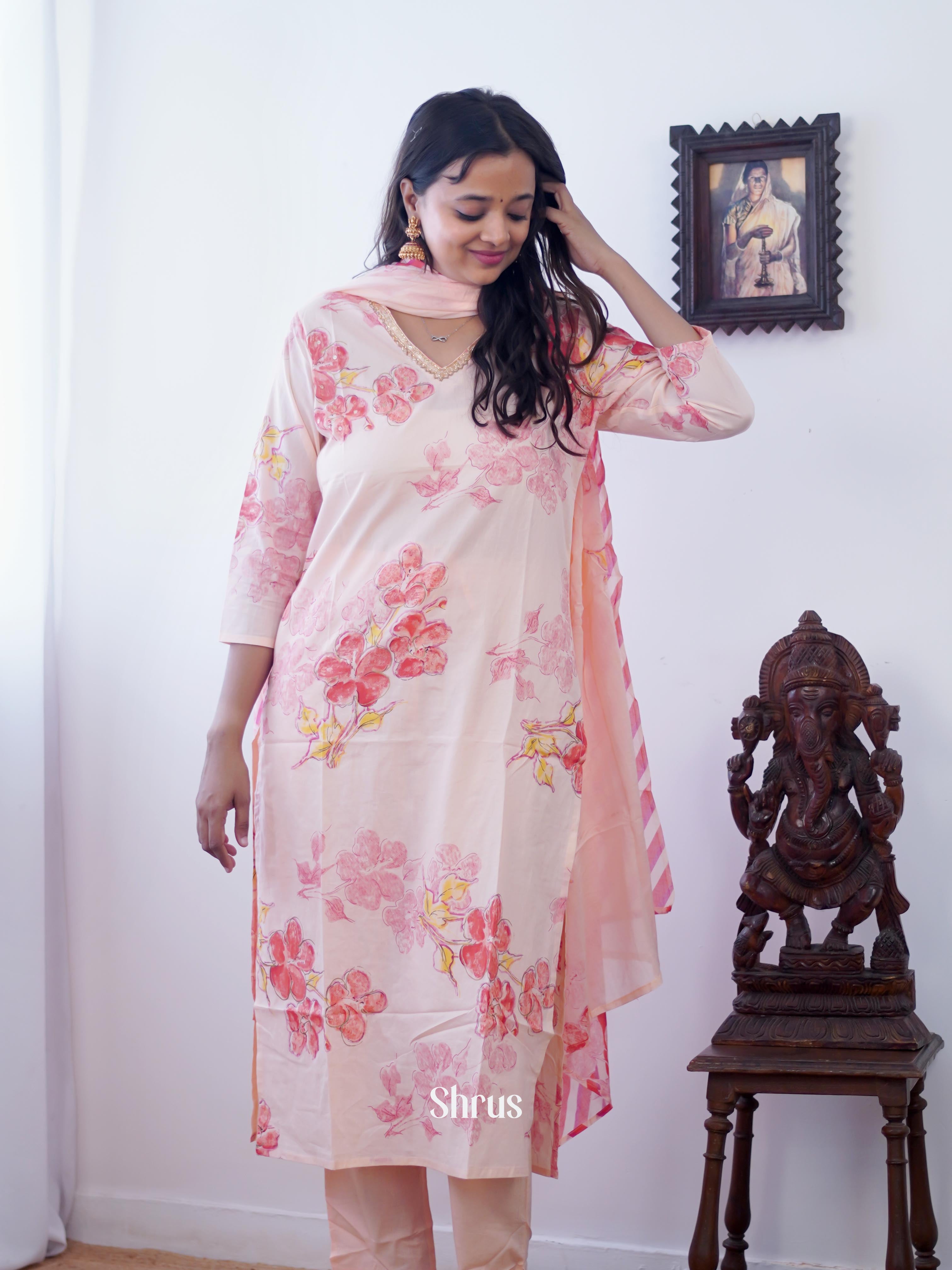 Pink - 3pc Readymade Suits - Shop on ShrusEternity.com