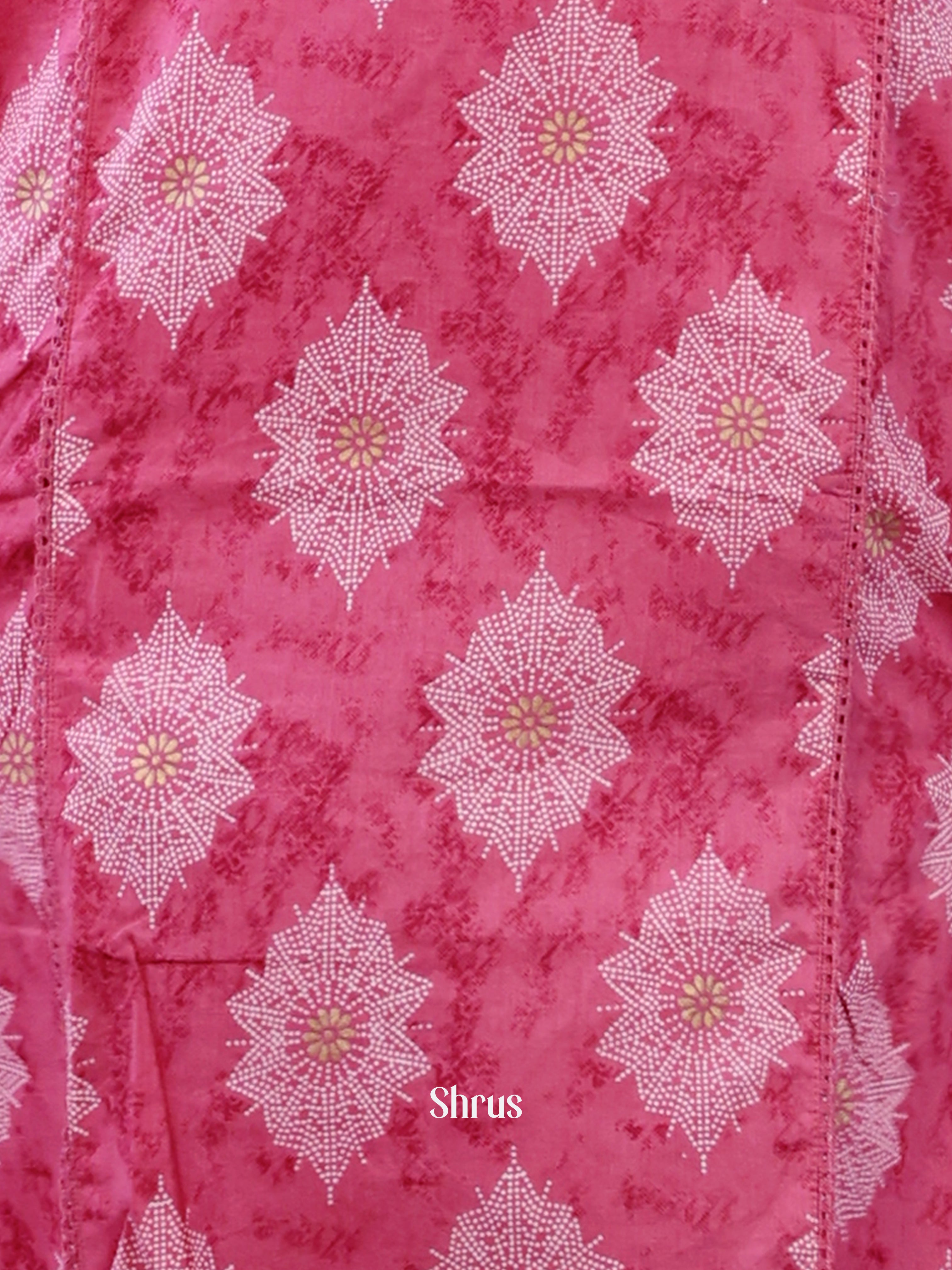 Pink- 3 pc Cotton Readymade Suits - Shop on ShrusEternity.com