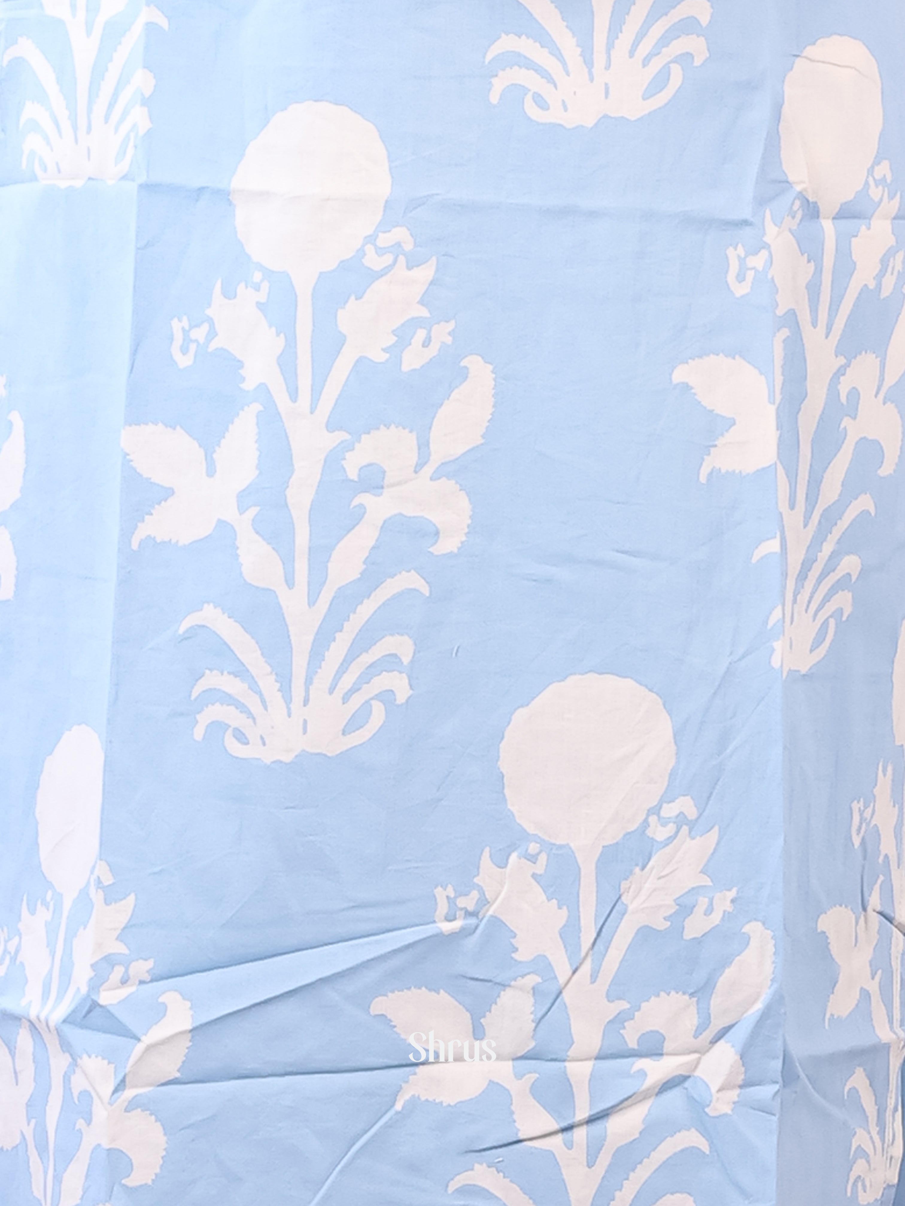 Blue - 3pc Cotton Readymade Suits - Shop on ShrusEternity.com