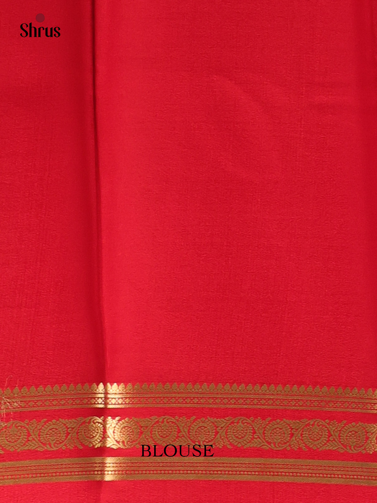Lavender & Red- Mysore Silk Saree - Shop on ShrusEternity.com