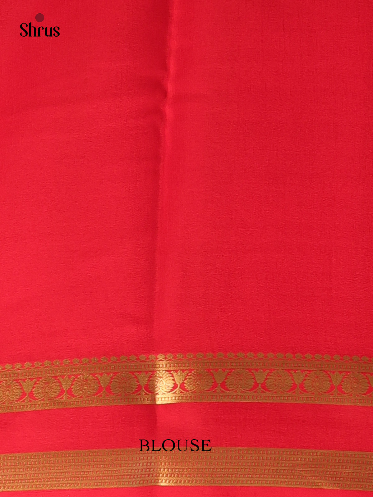 Pink & Red - Mysore Silk Saree - Shop on ShrusEternity.com