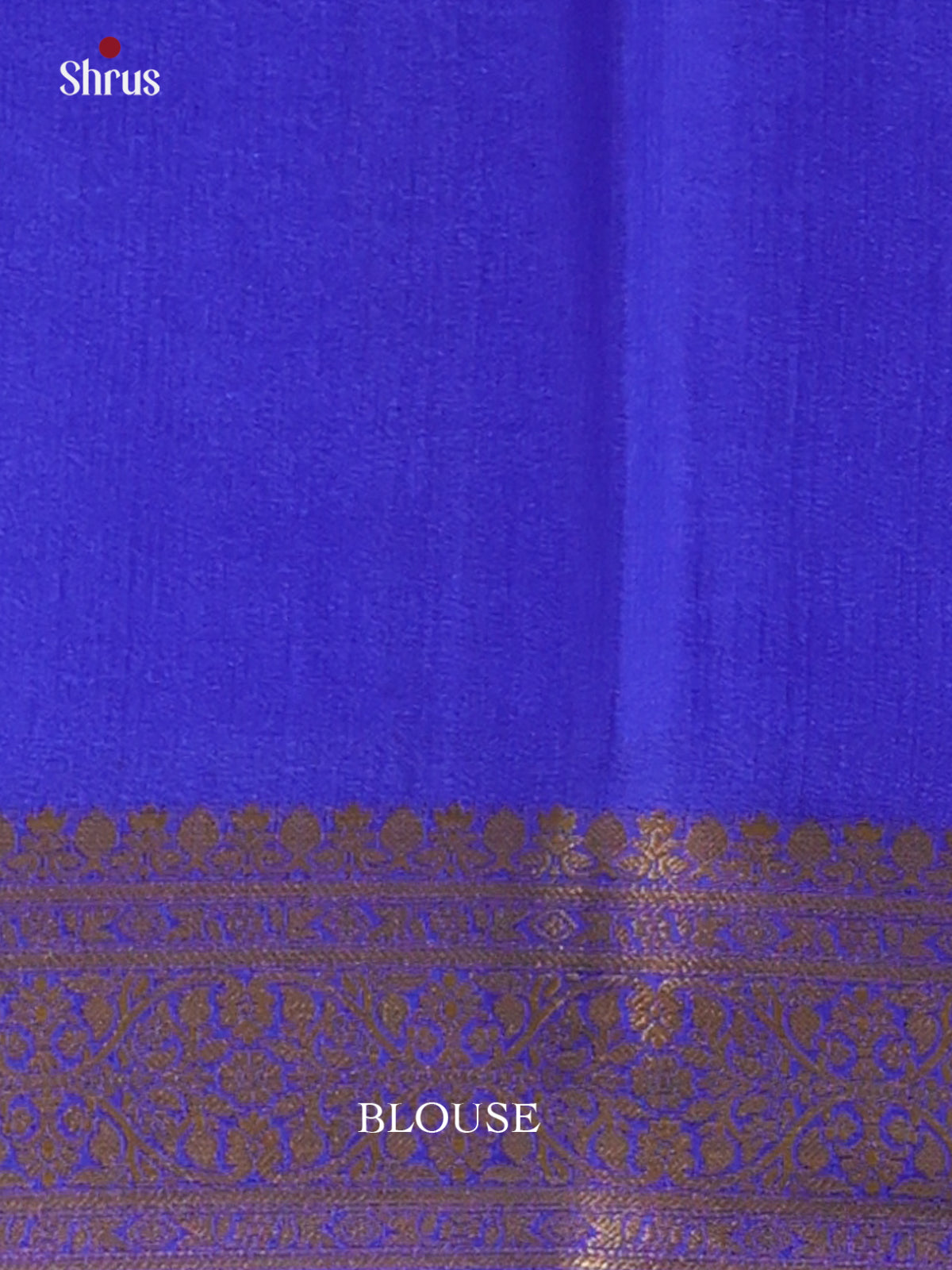 Lite Blue & Blue - Mysore Silk Saree - Shop on ShrusEternity.com