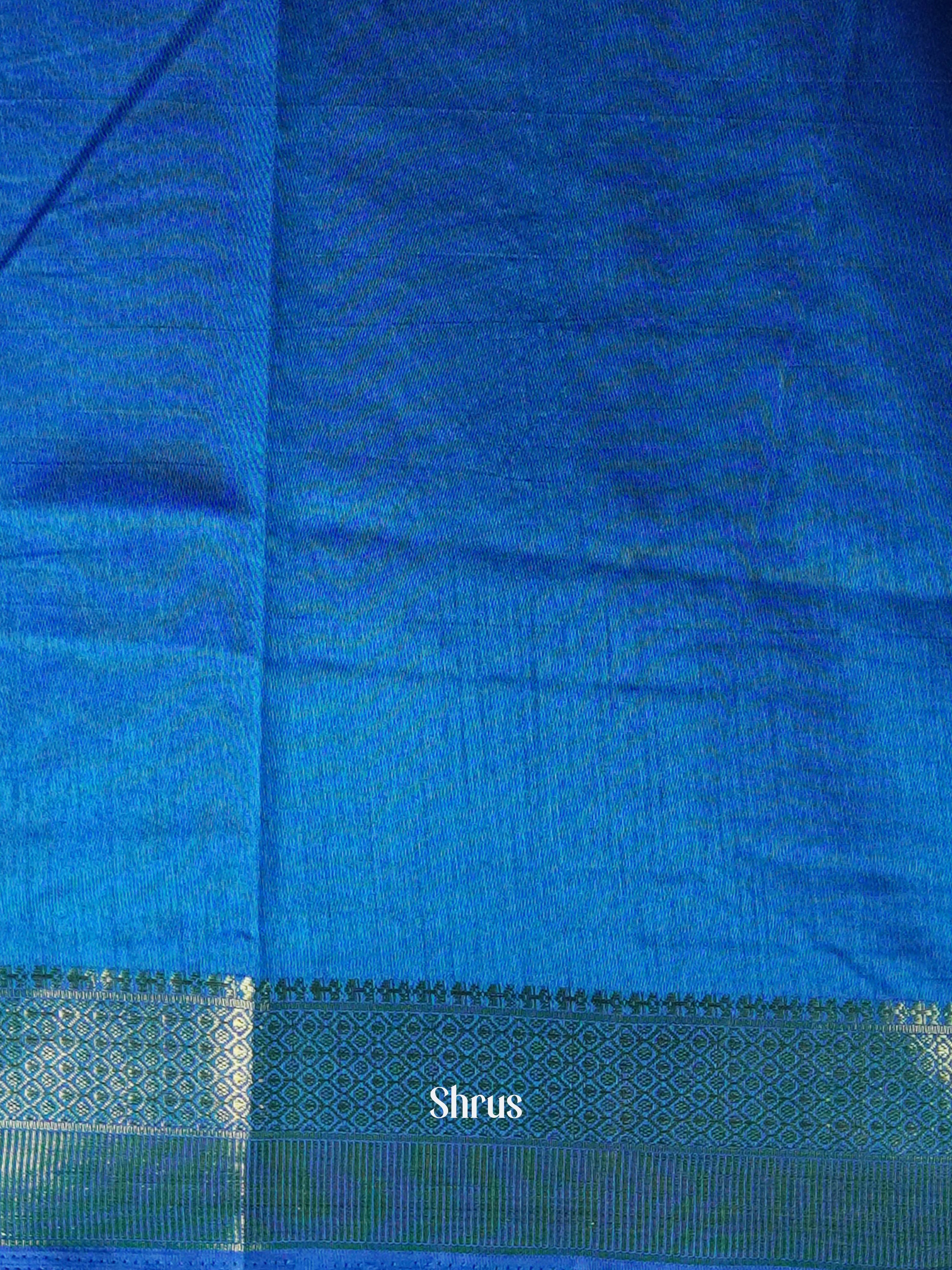 Blue & Violet - Semi Patola Saree - Shop on ShrusEternity.com