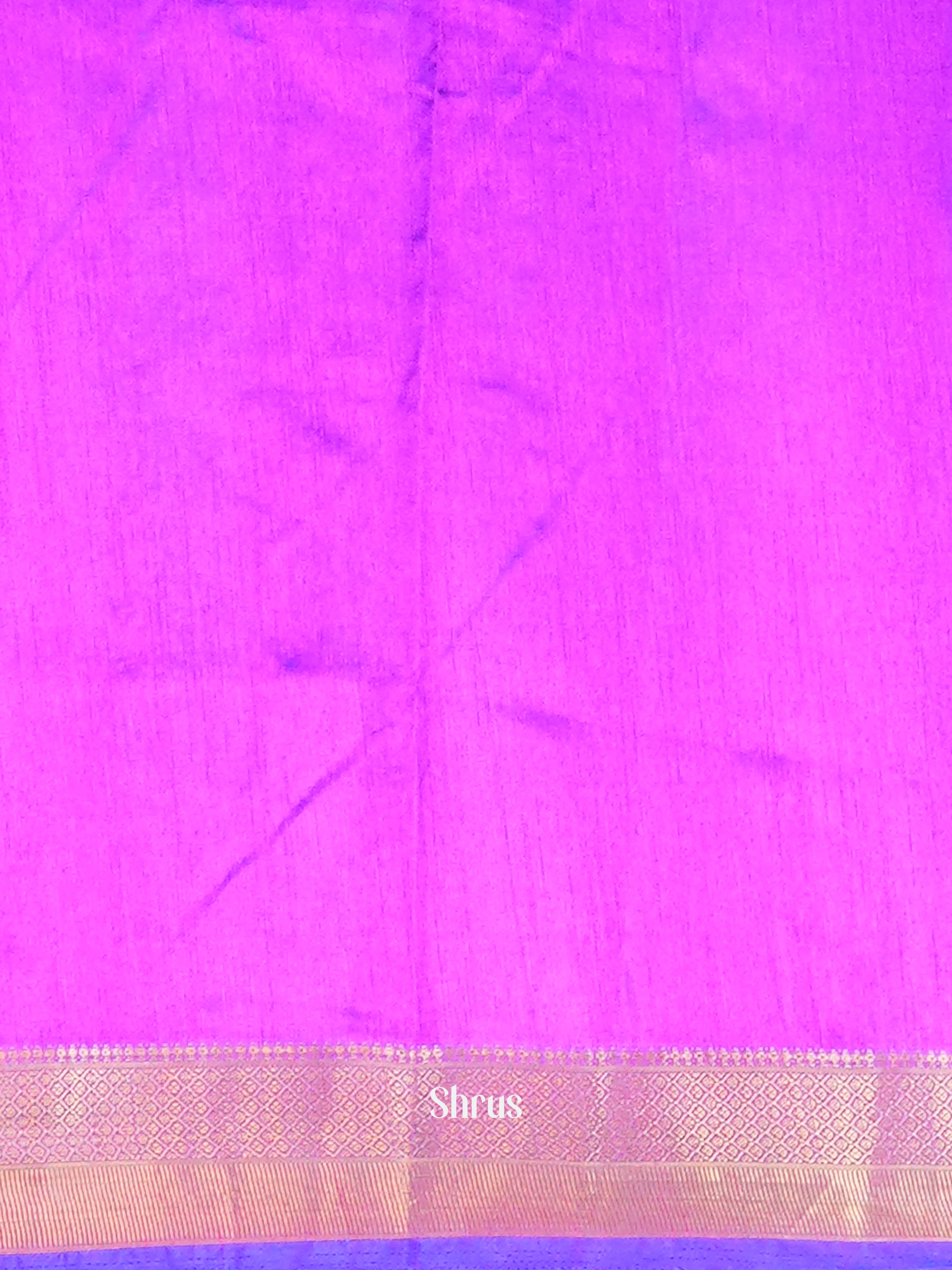 Blue & Purple - Semi Patola Saree - Shop on ShrusEternity.com