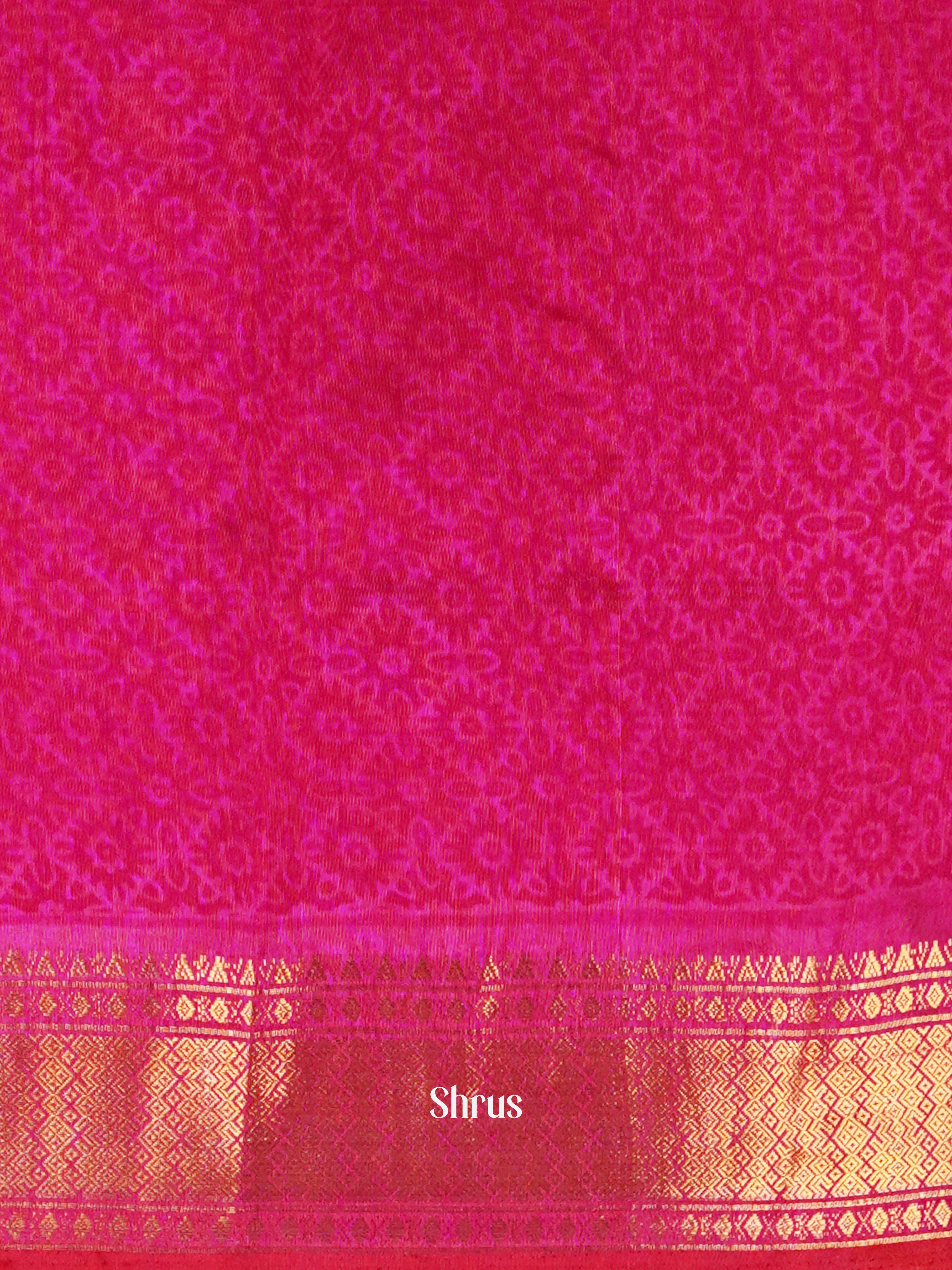 Purple & Pink - Semi Patola Saree - Shop on ShrusEternity.com