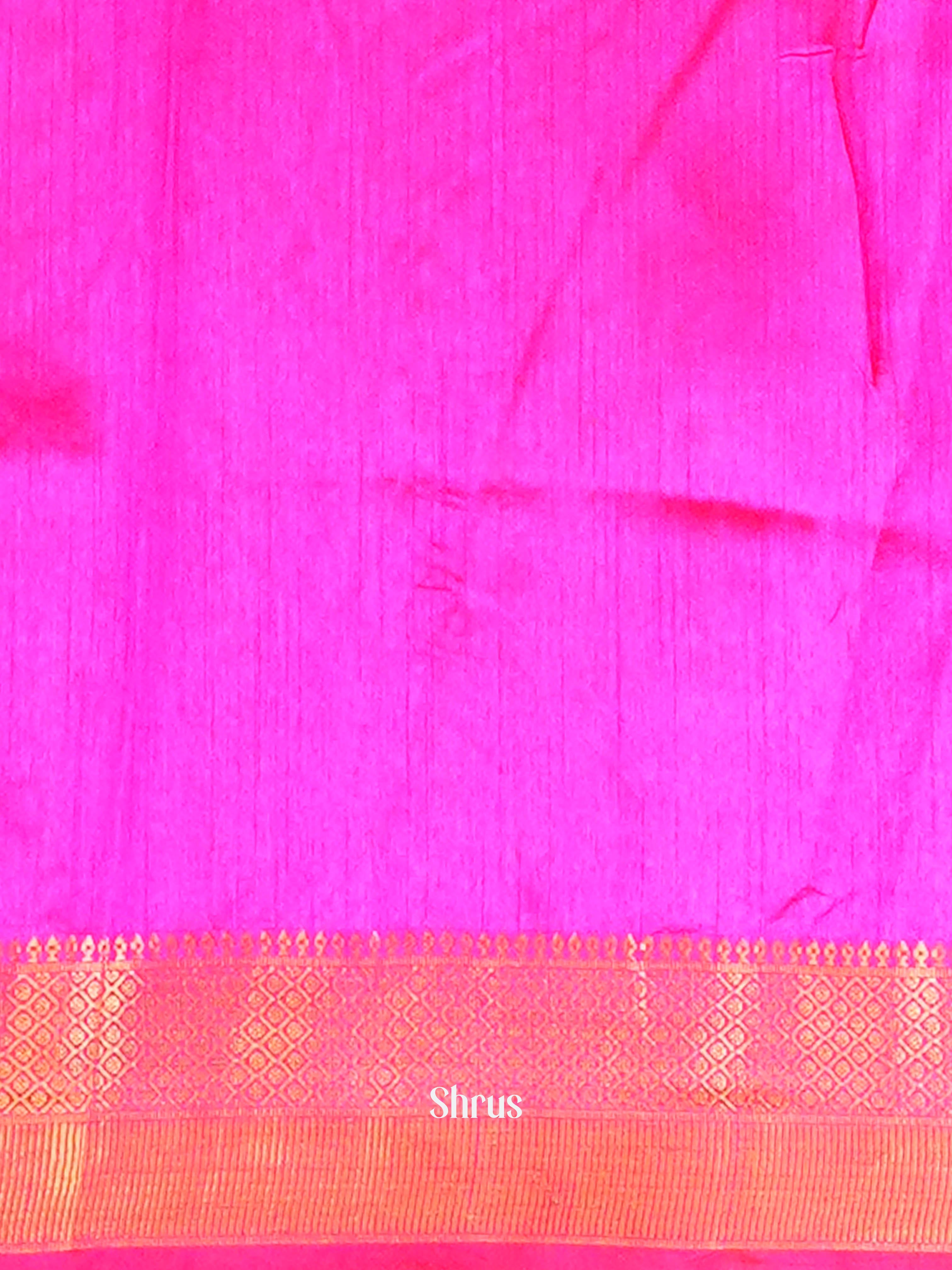 Purple & Pink - Semi Patola Saree - Shop on ShrusEternity.com