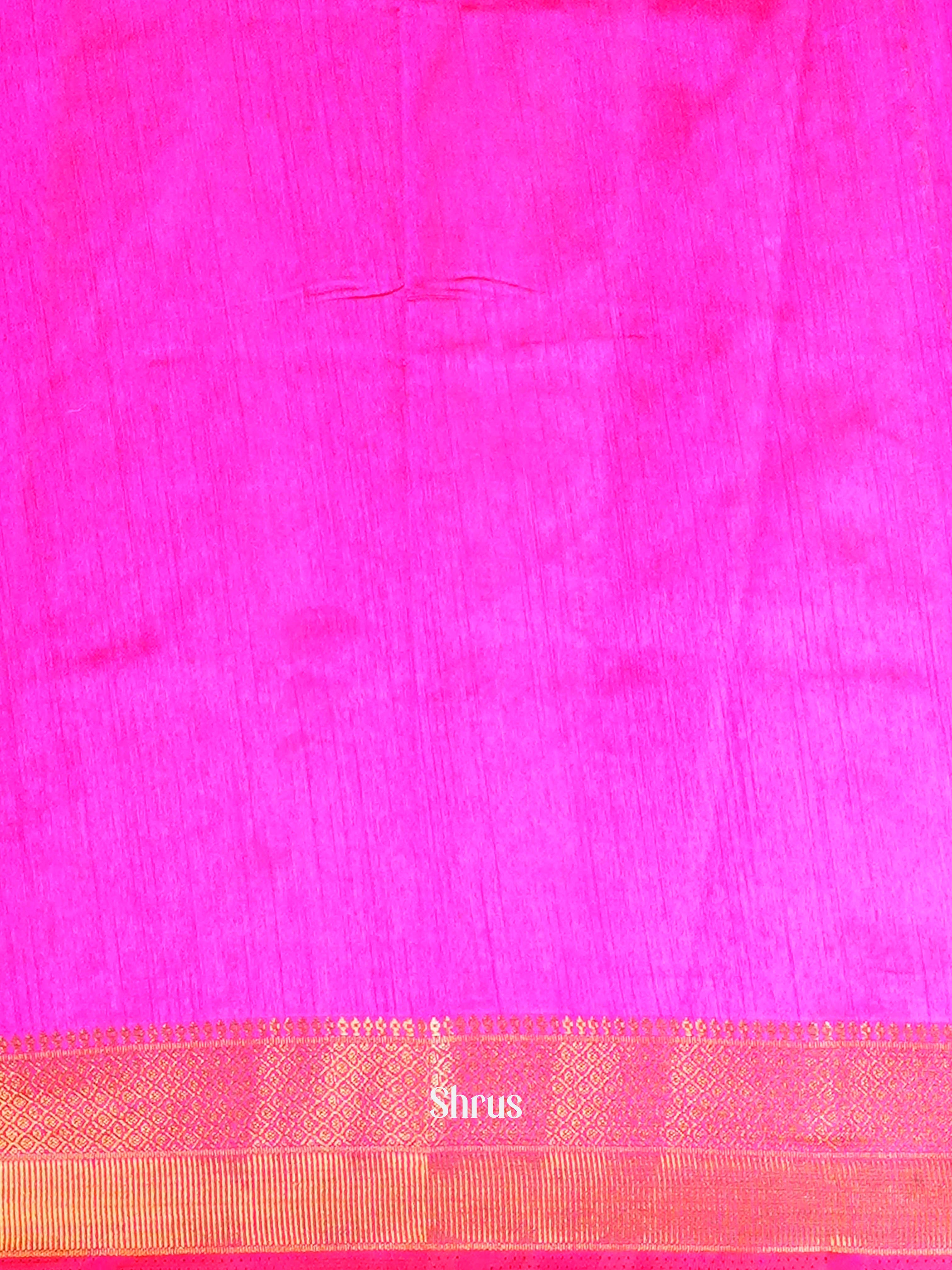 Purple & Pink - Semi Patola Saree - Shop on ShrusEternity.com