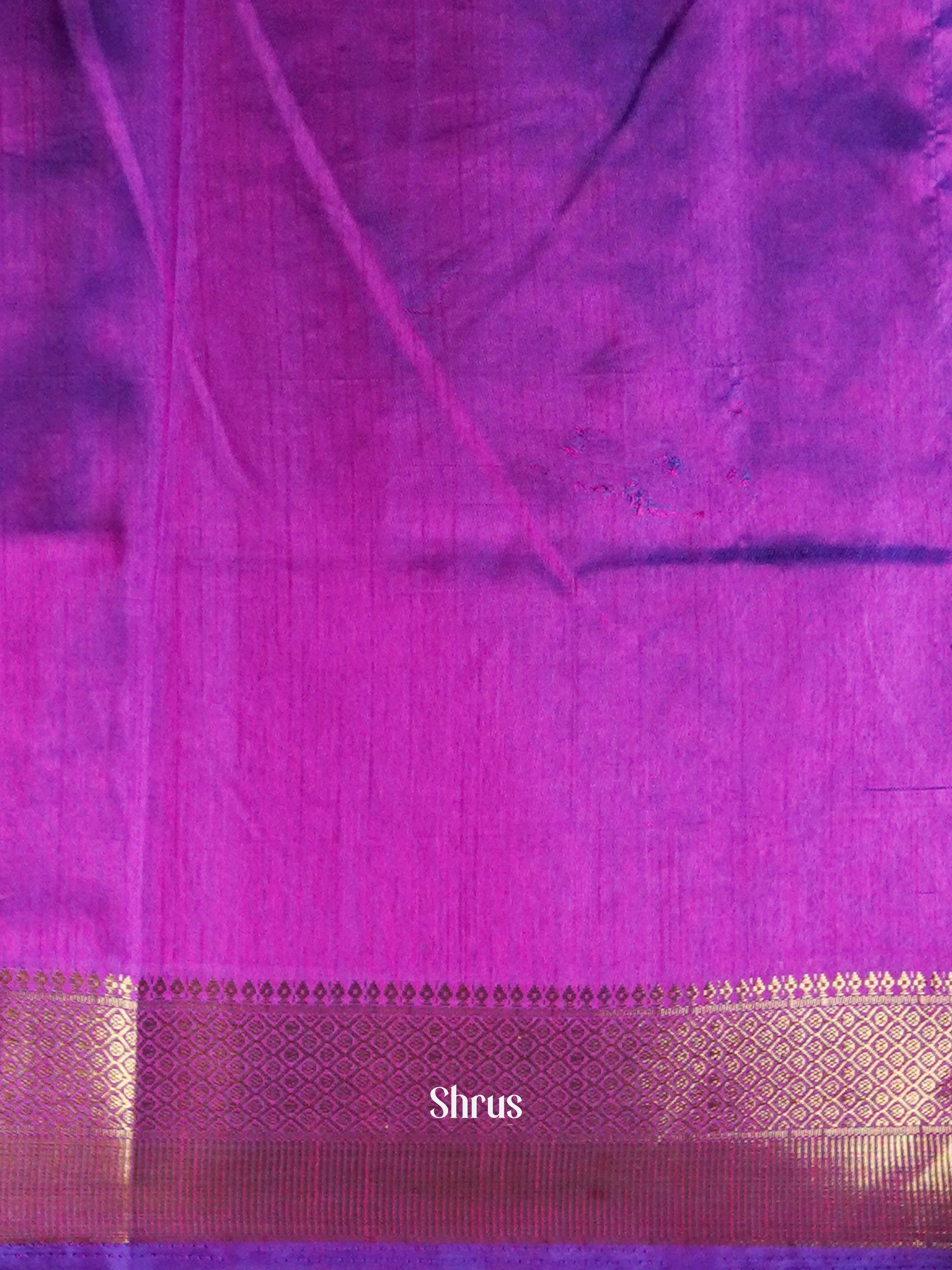 Indigo & Purple - Semi Patola Saree - Shop on ShrusEternity.com