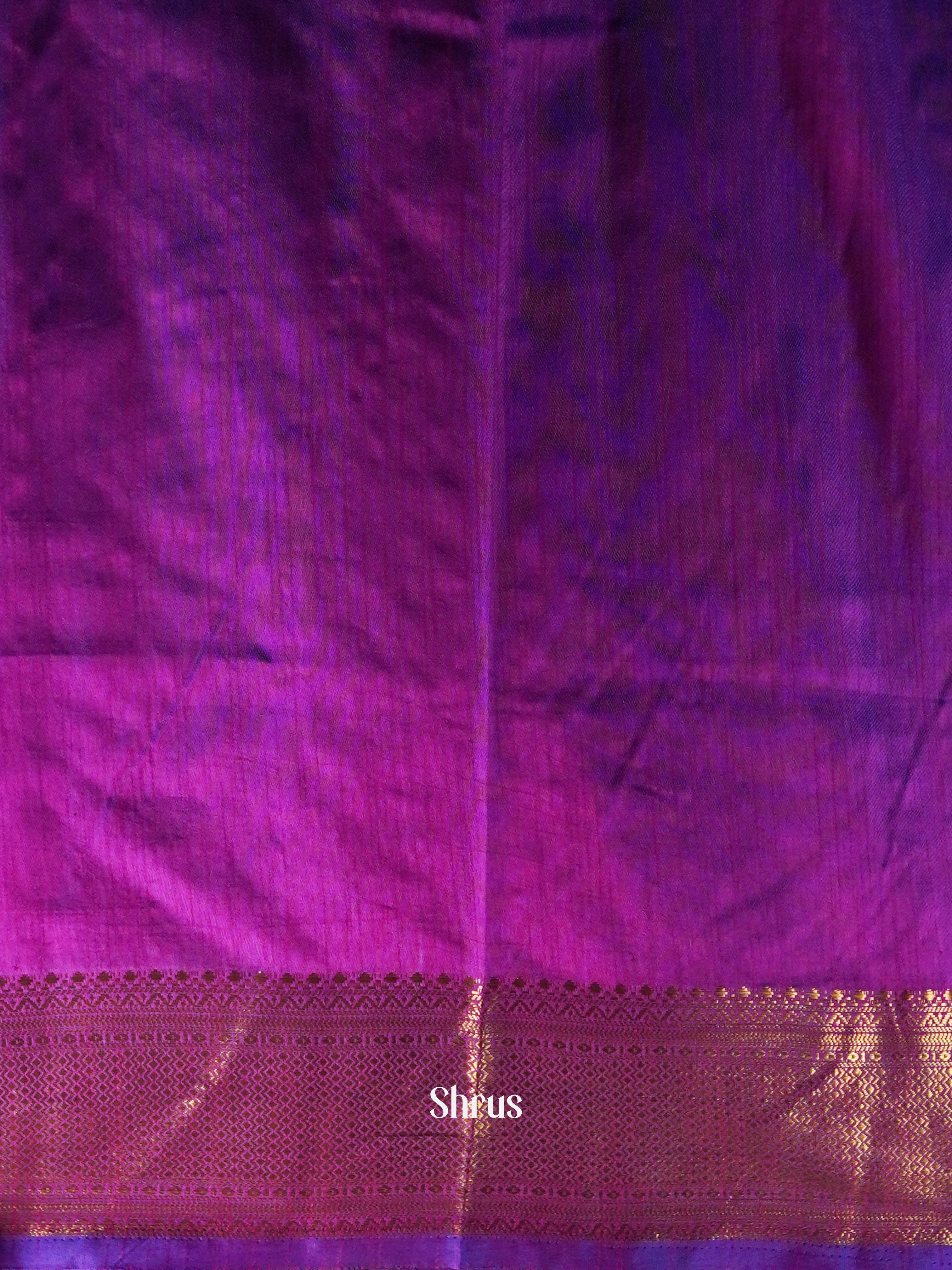 Indigo & Orchid - Semi Patola Saree - Shop on ShrusEternity.com
