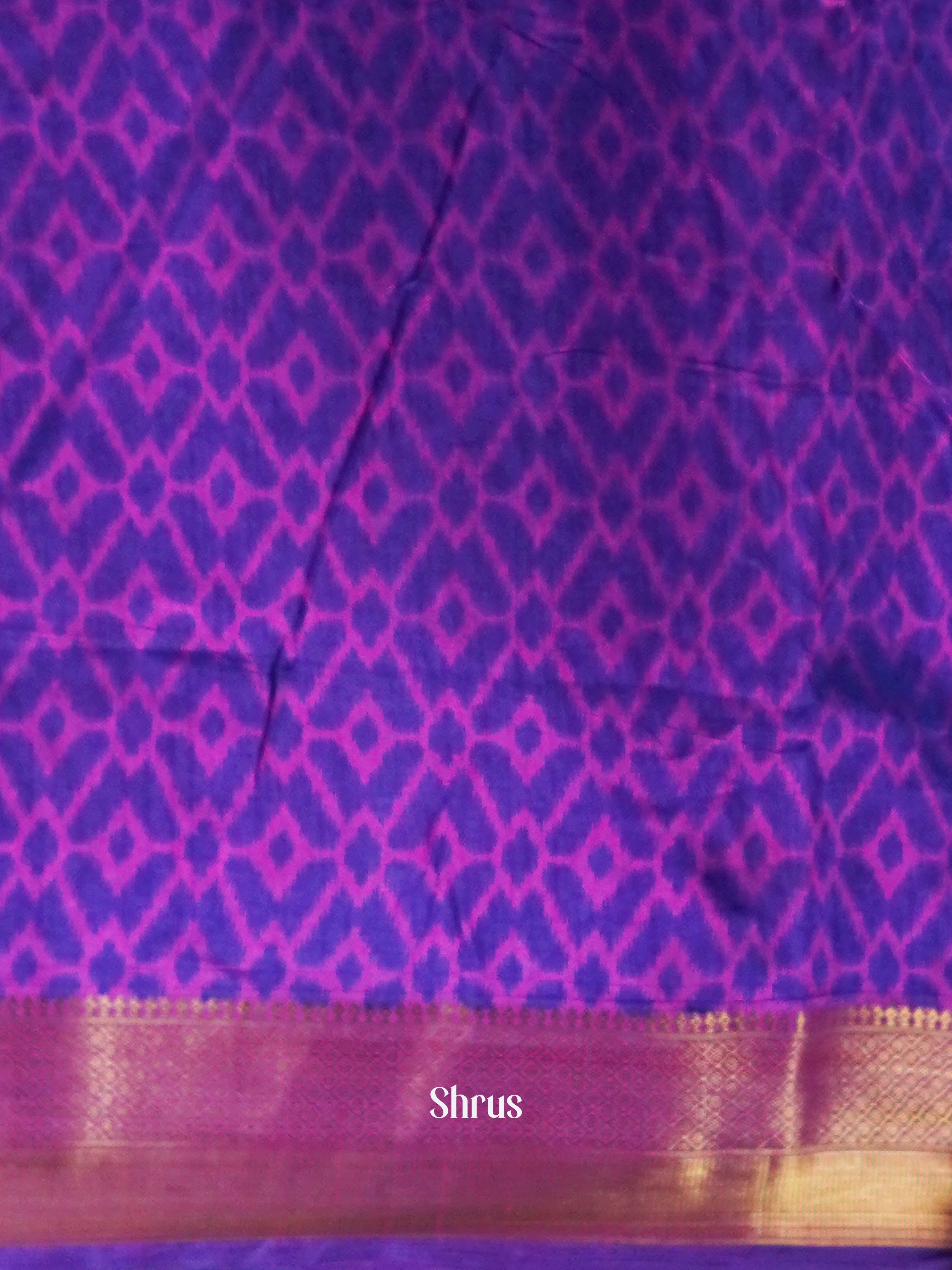 Indigo & Violet - Semi Patola Saree - Shop on ShrusEternity.com