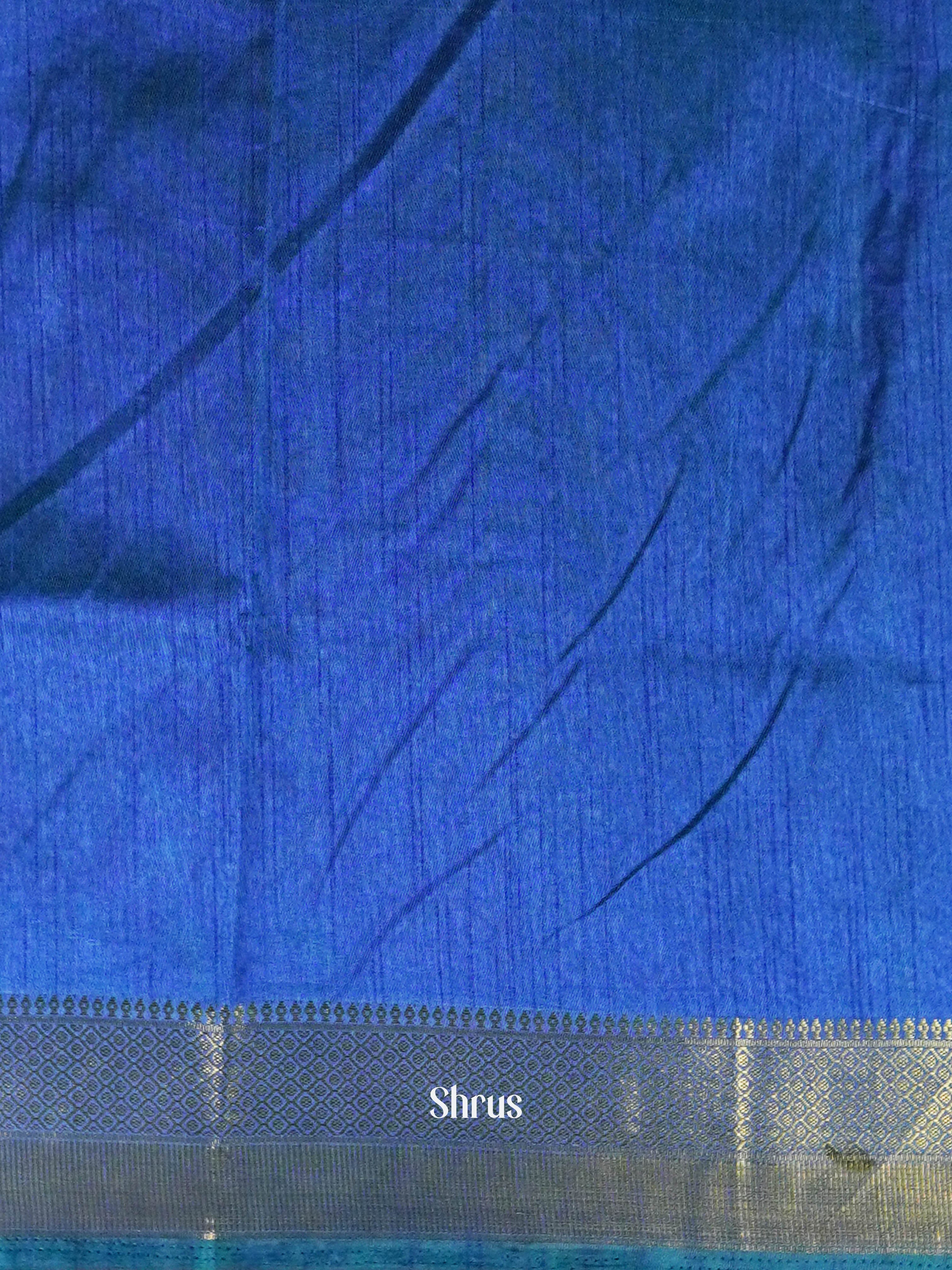 Green & Blue - Semi Patola Saree - Shop on ShrusEternity.com