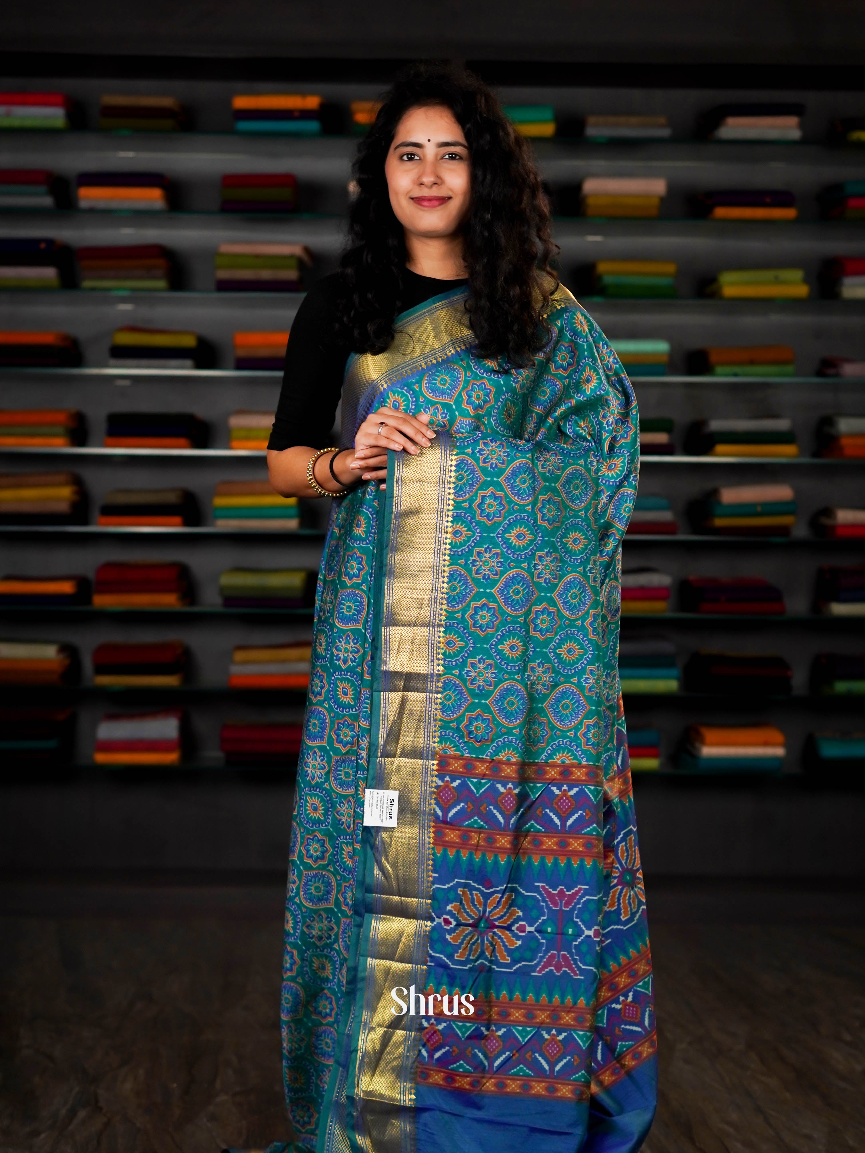 CHS30096 - Semi Patola Saree - Shop on ShrusEternity.com