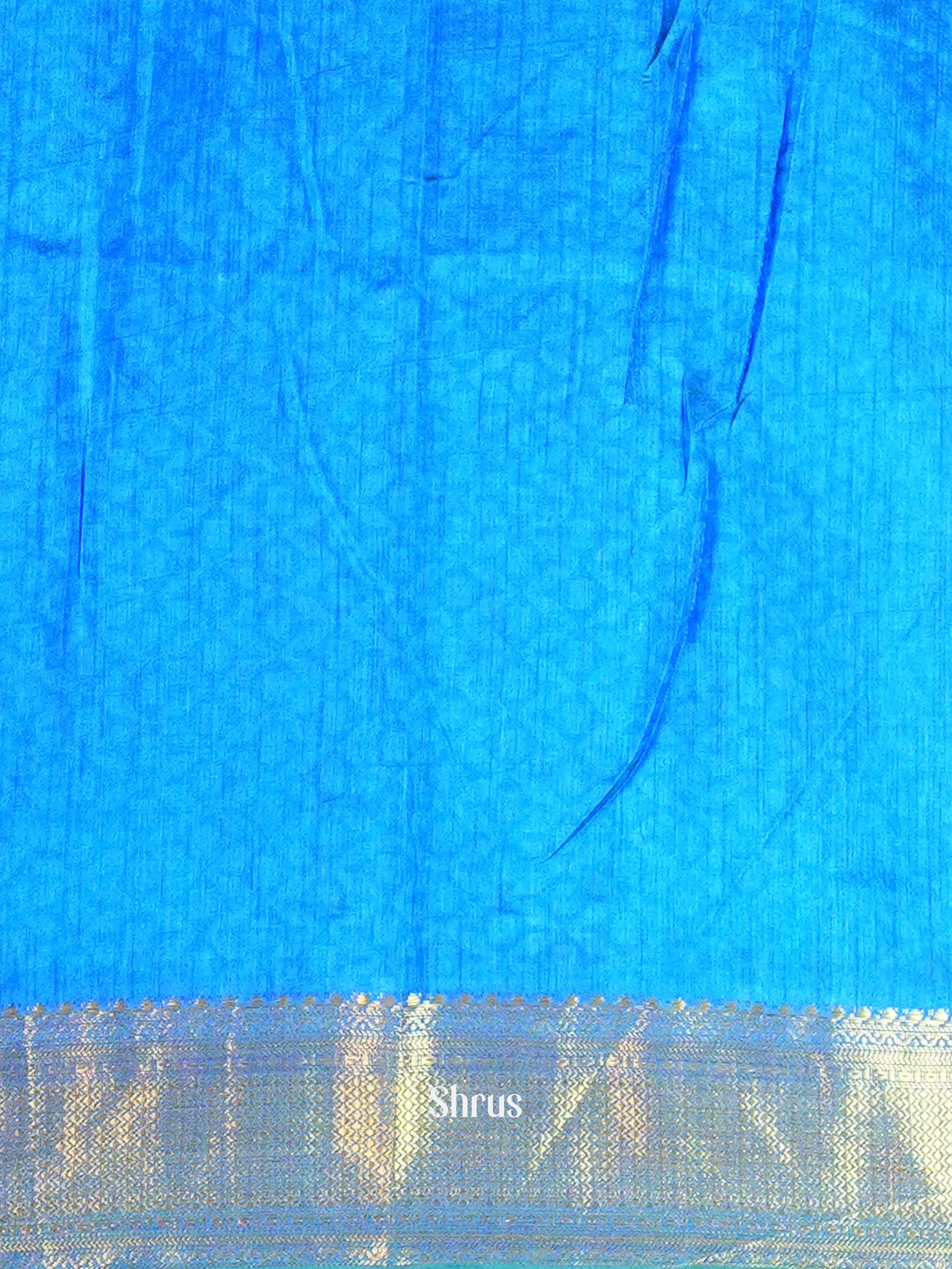 Green & Blue - Semi Patola Saree - Shop on ShrusEternity.com