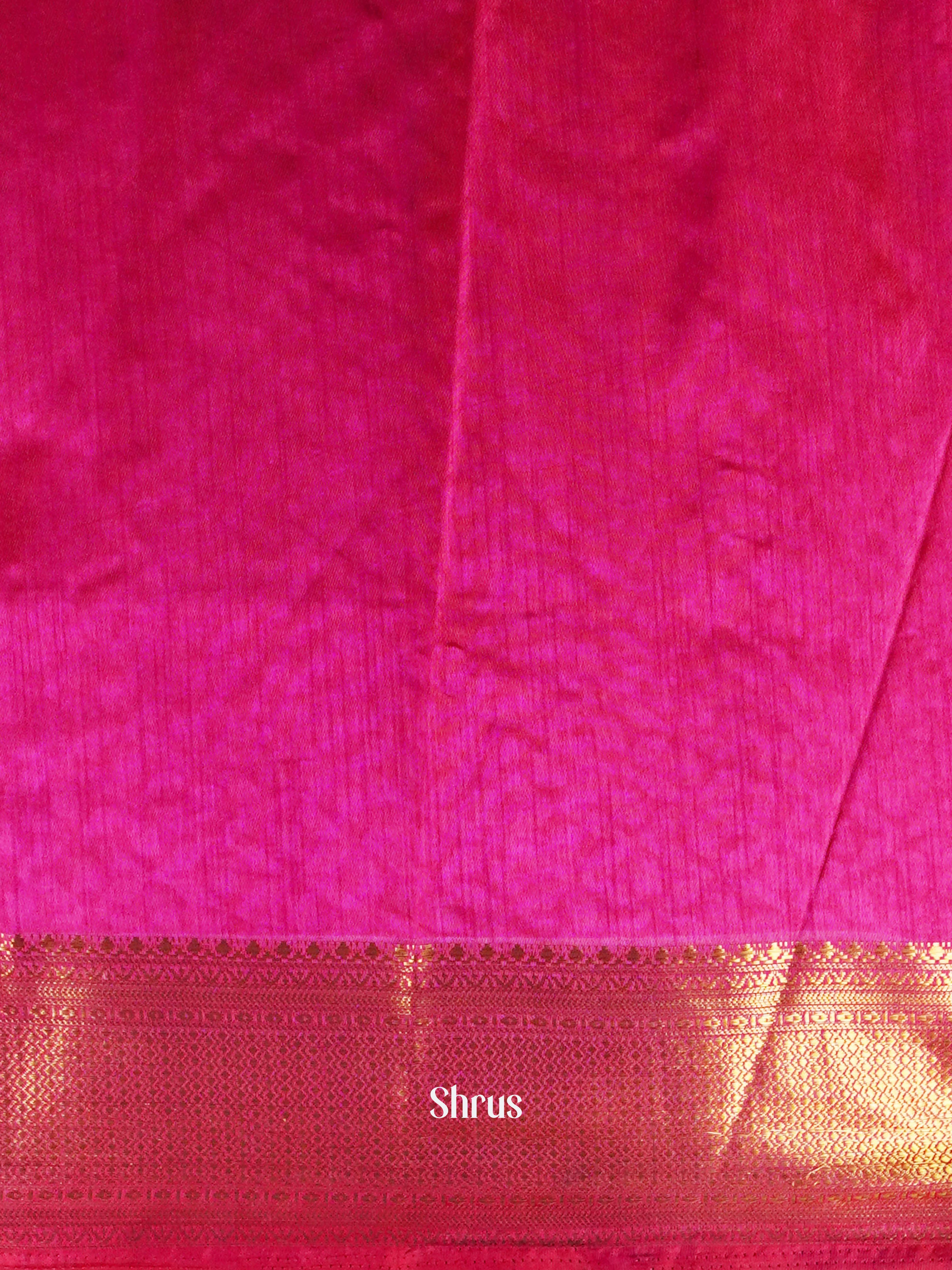 Purple & Pink - Semi Patola Saree - Shop on ShrusEternity.com