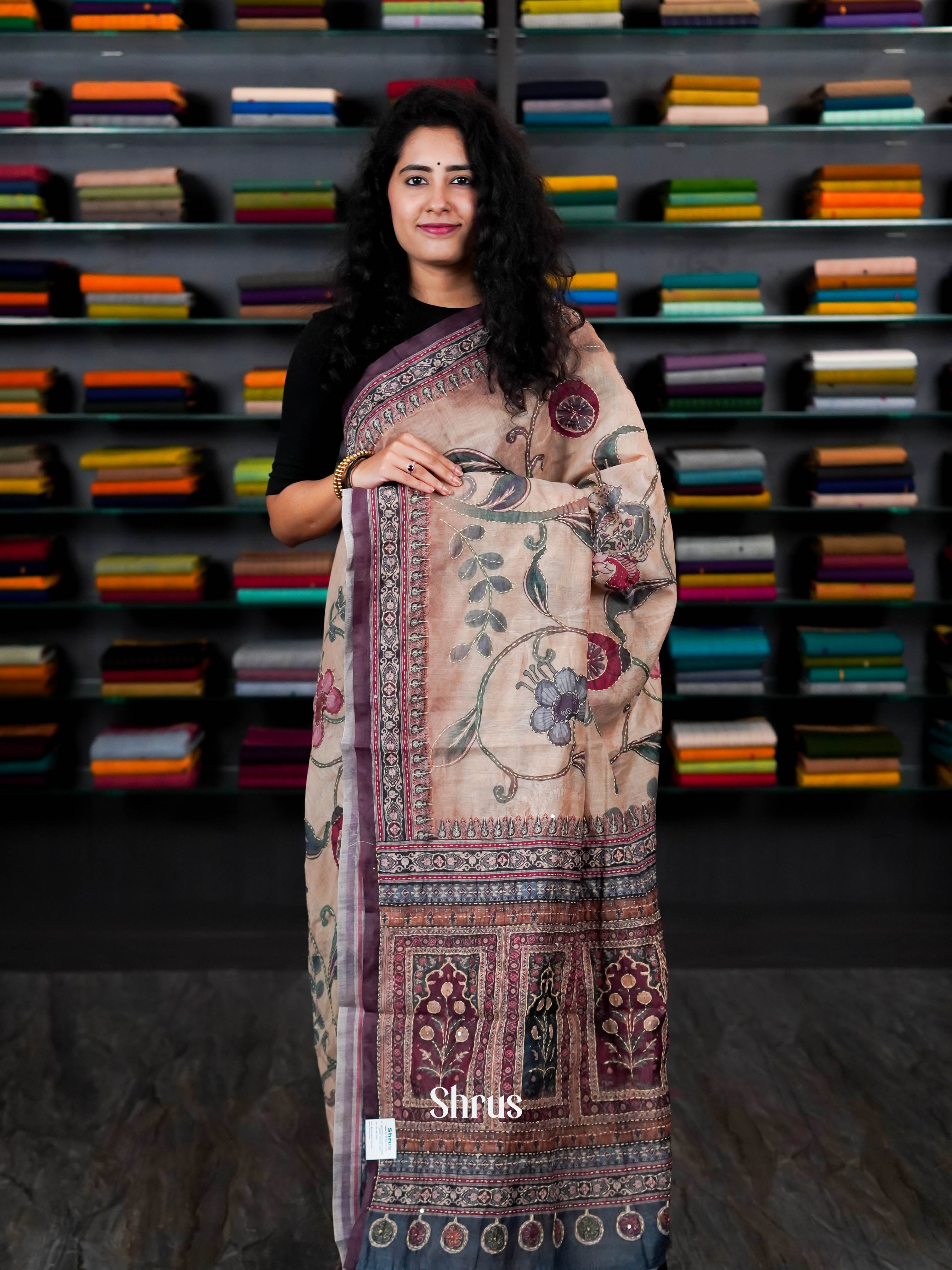 CHS31008 - Semi Kantha Saree - Shop on ShrusEternity.com