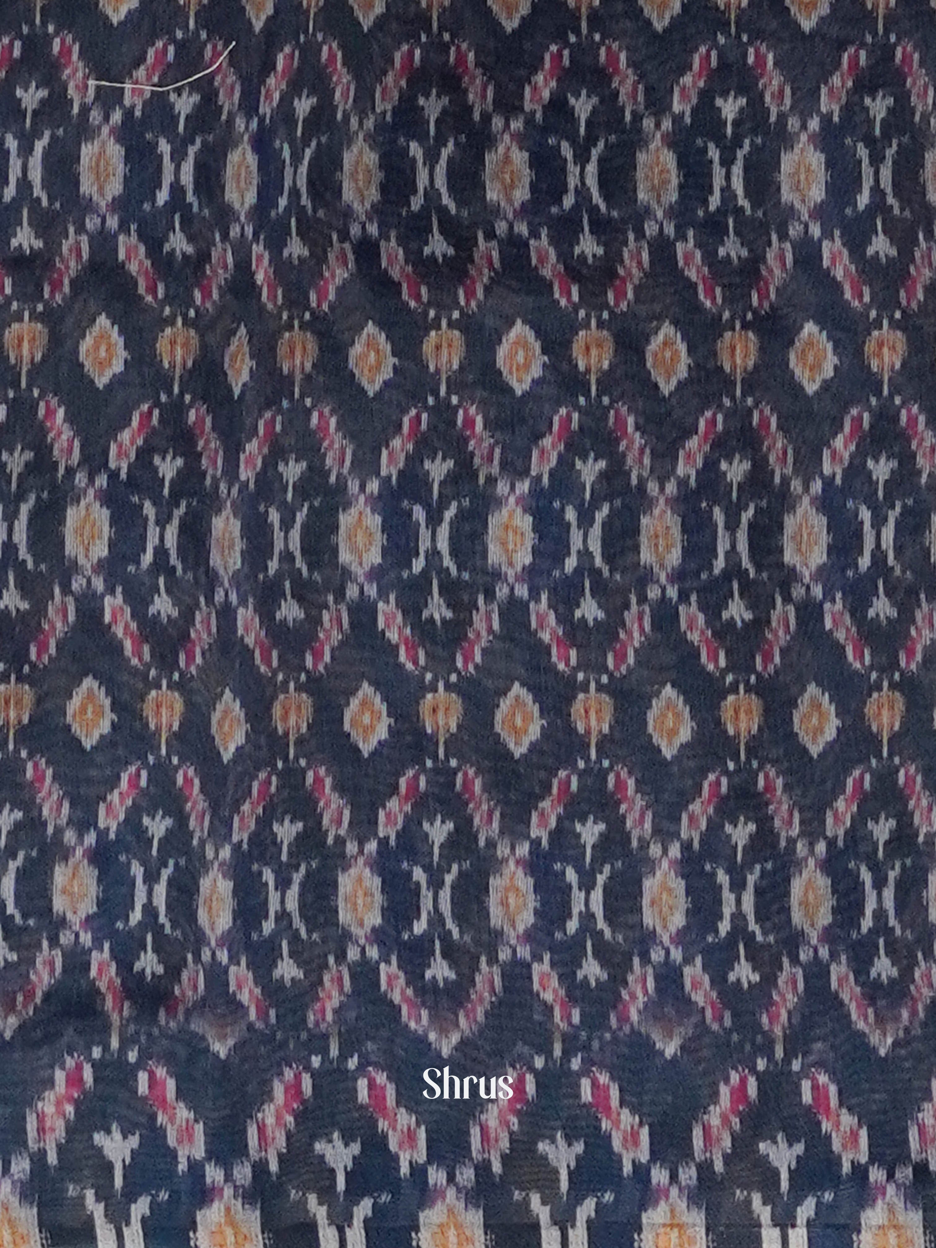 Pink & Blue - Semi Kantha Saree - Shop on ShrusEternity.com