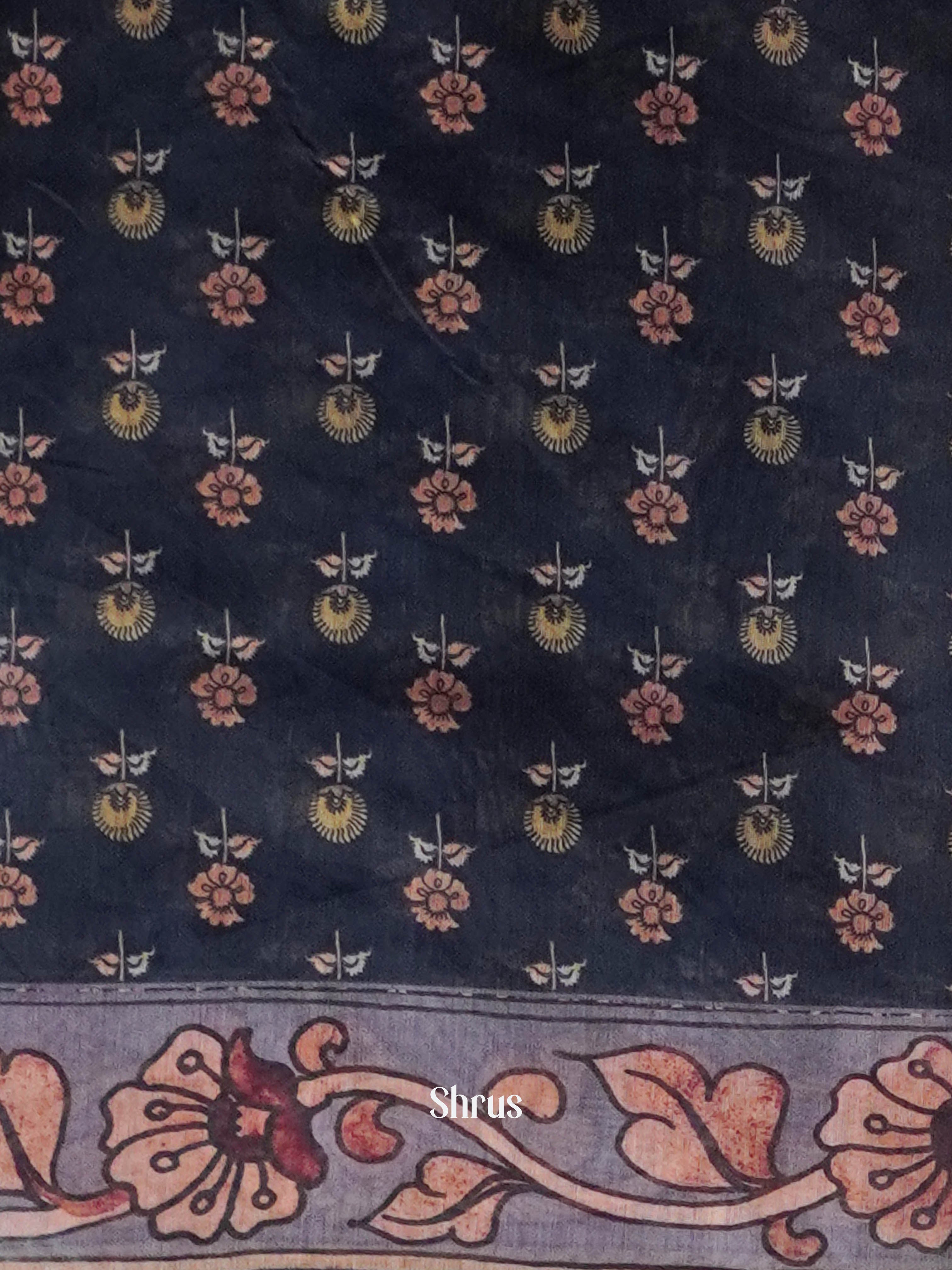 Blue & Green - Semi Kantha Saree - Shop on ShrusEternity.com