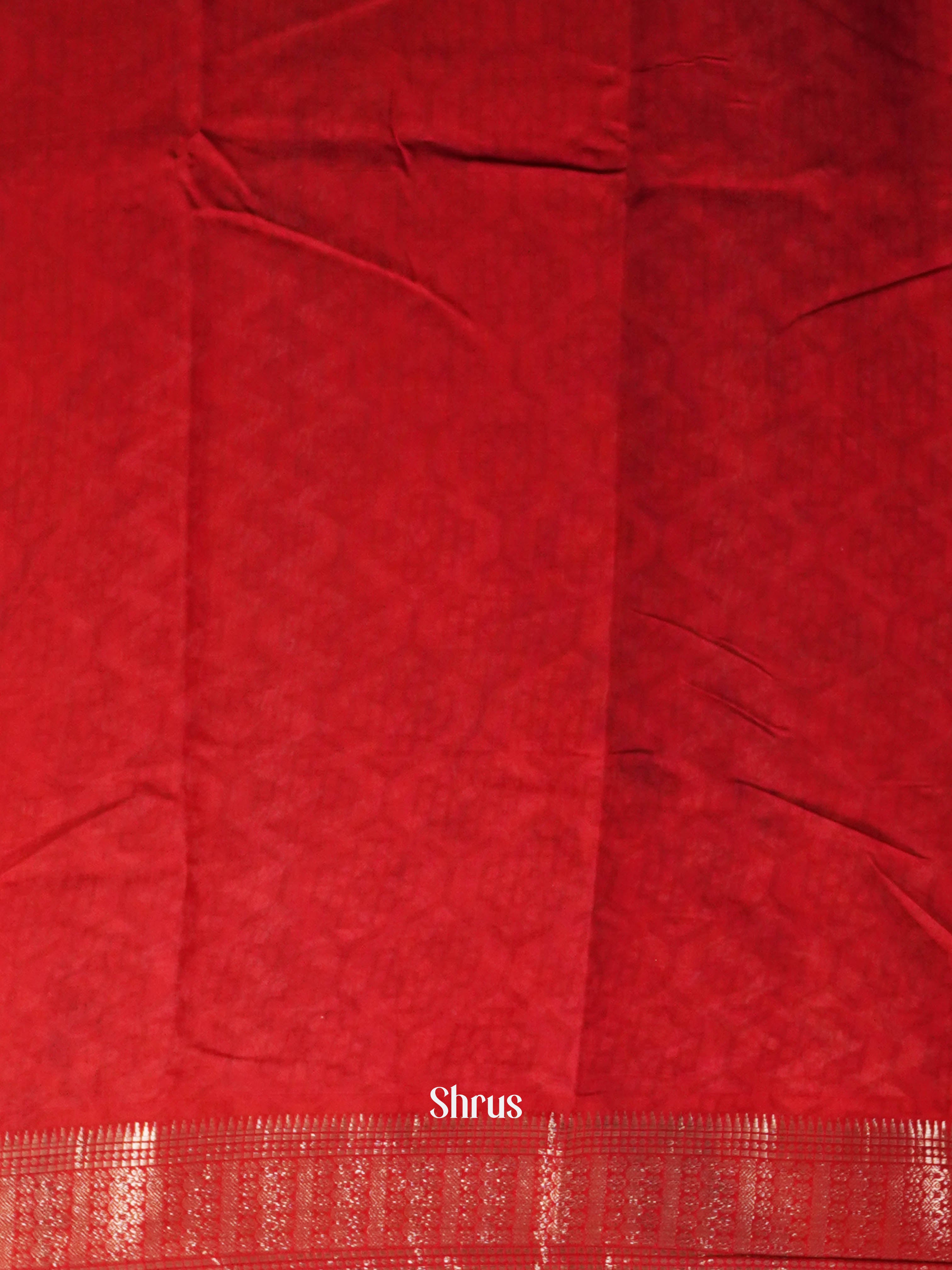 Black & Red - Art Modal Saree - Shop on ShrusEternity.com