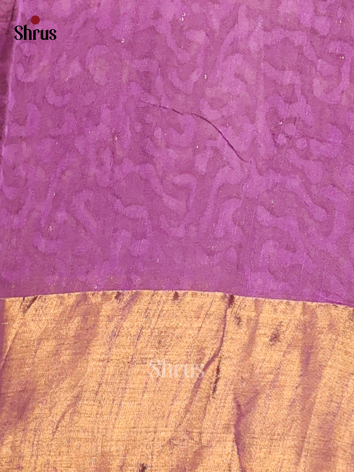 Dark lavender - Semi Chanderi - CHS31184 - Shop on ShrusEternity.com