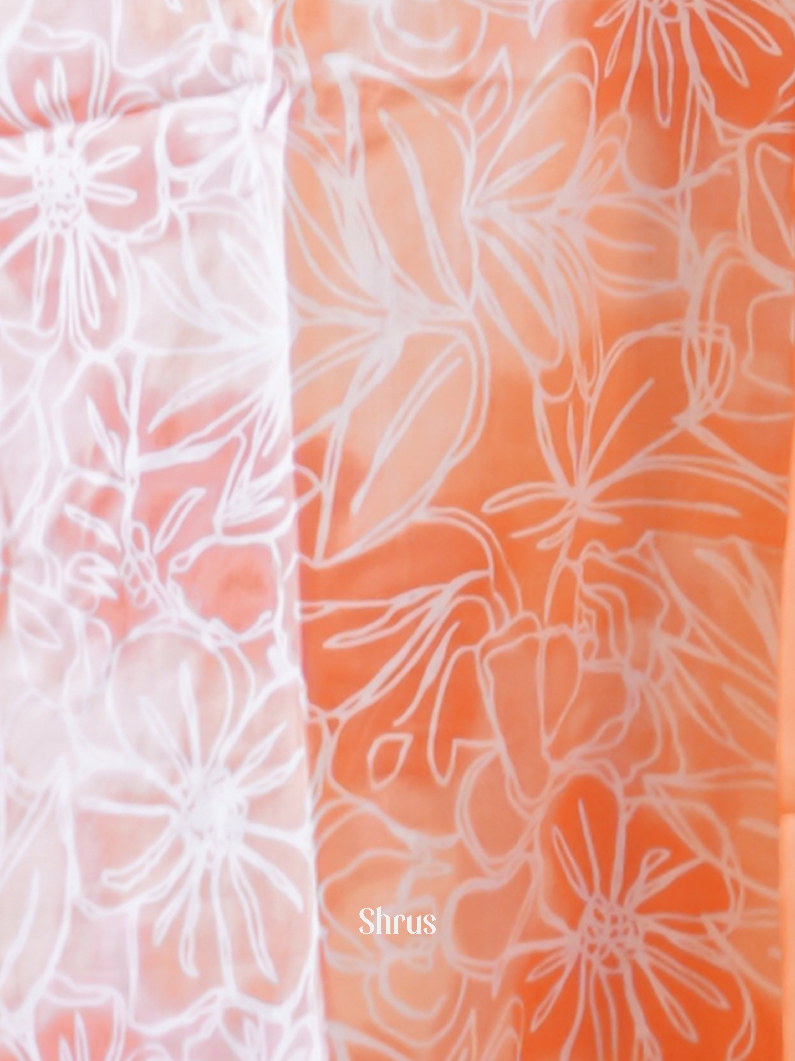 Orangish Peach - 3pc Readymade Suits - Shop on ShrusEternity.com