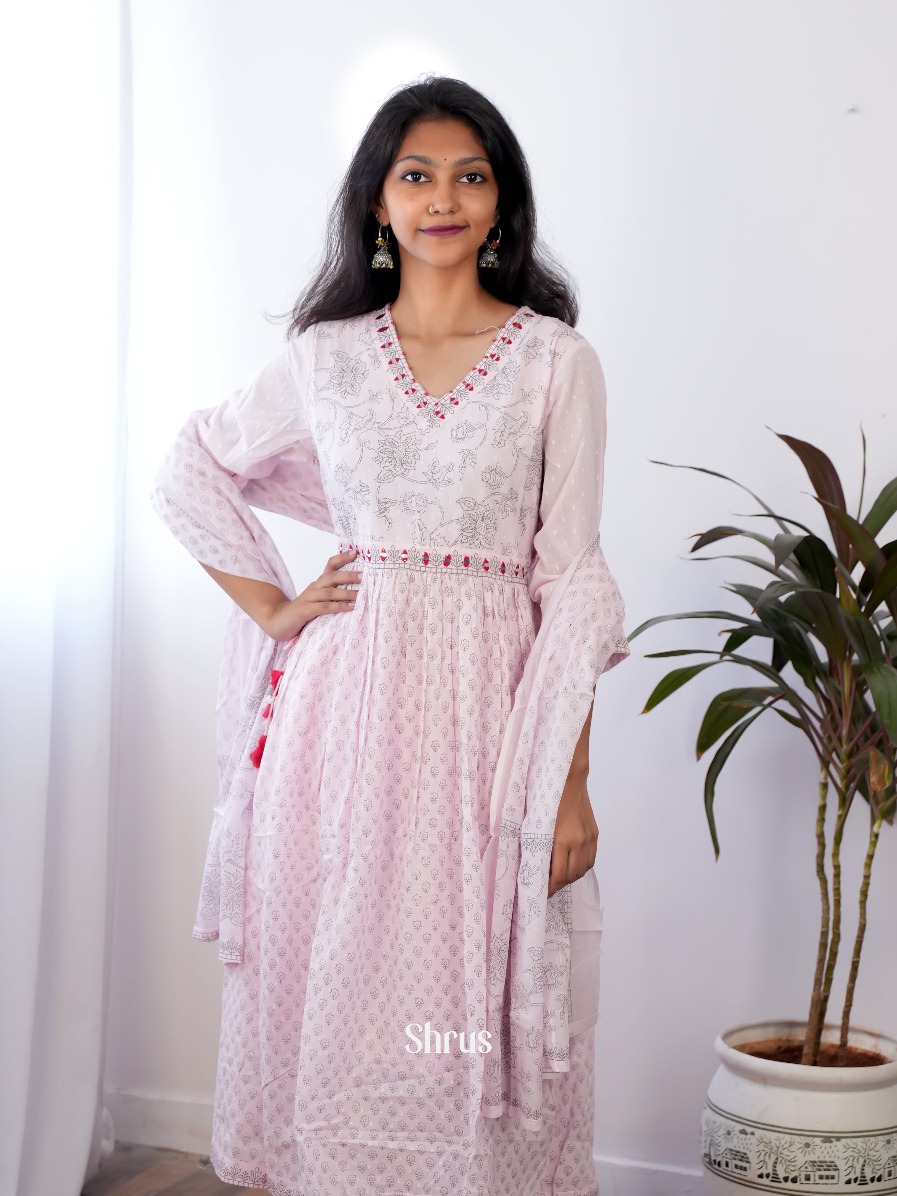 Baby Pink - 3pc printed Readymade Suits - Shop on ShrusEternity.com