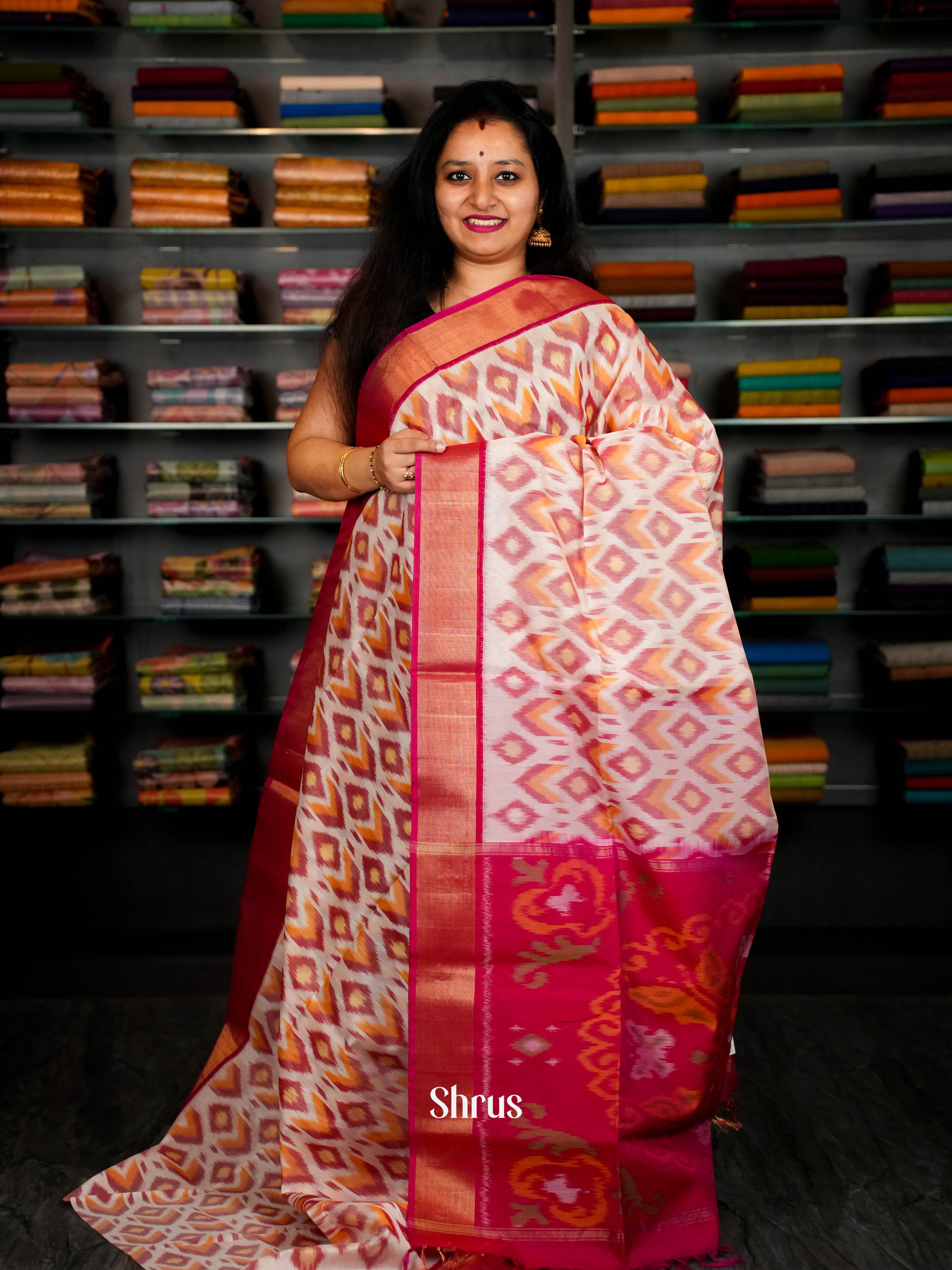 CIS02005 - Pochampally sico Saree - Shop on ShrusEternity.com