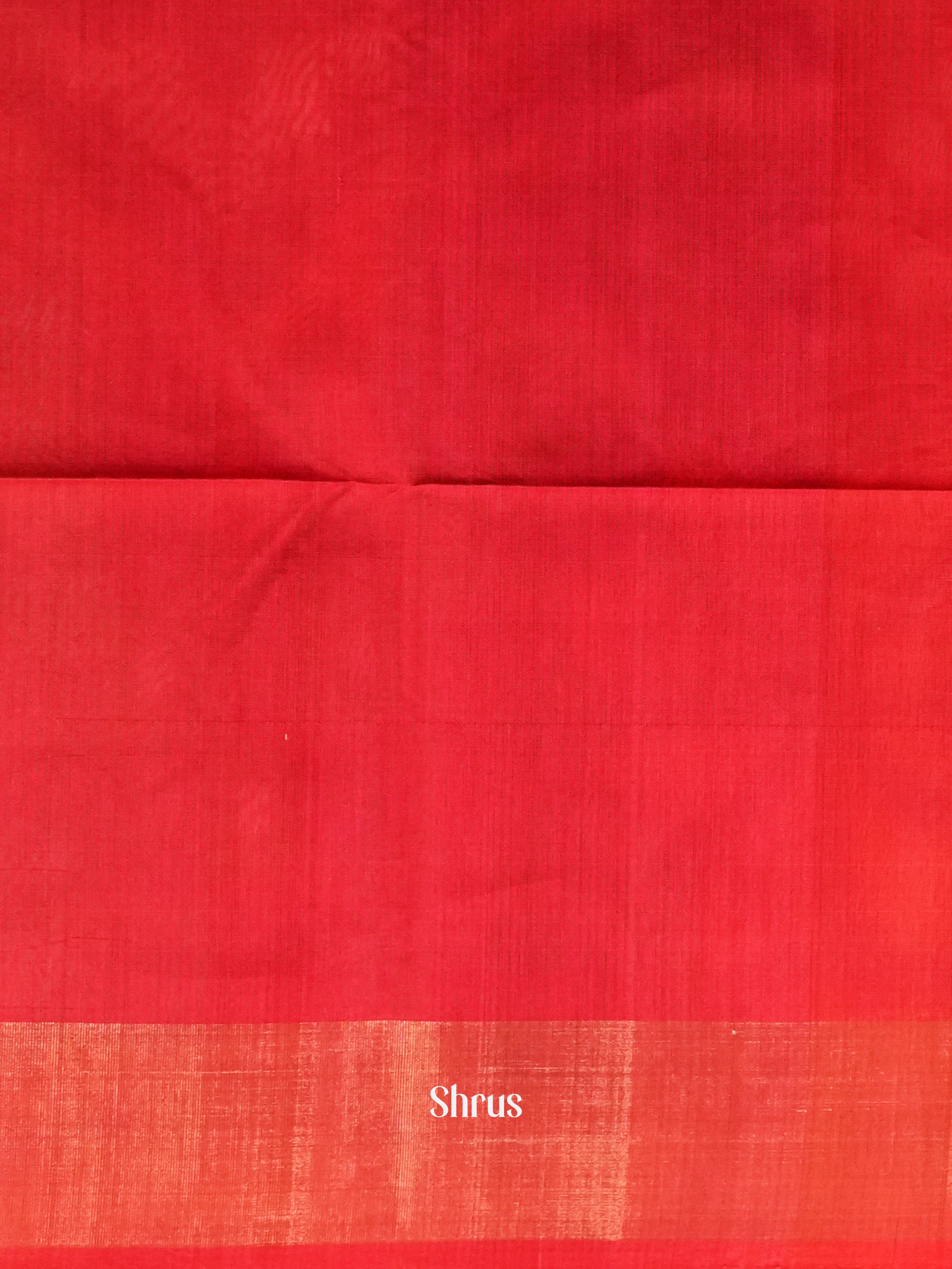 Green & Red- Pochampally sico Saree - Shop on ShrusEternity.com
