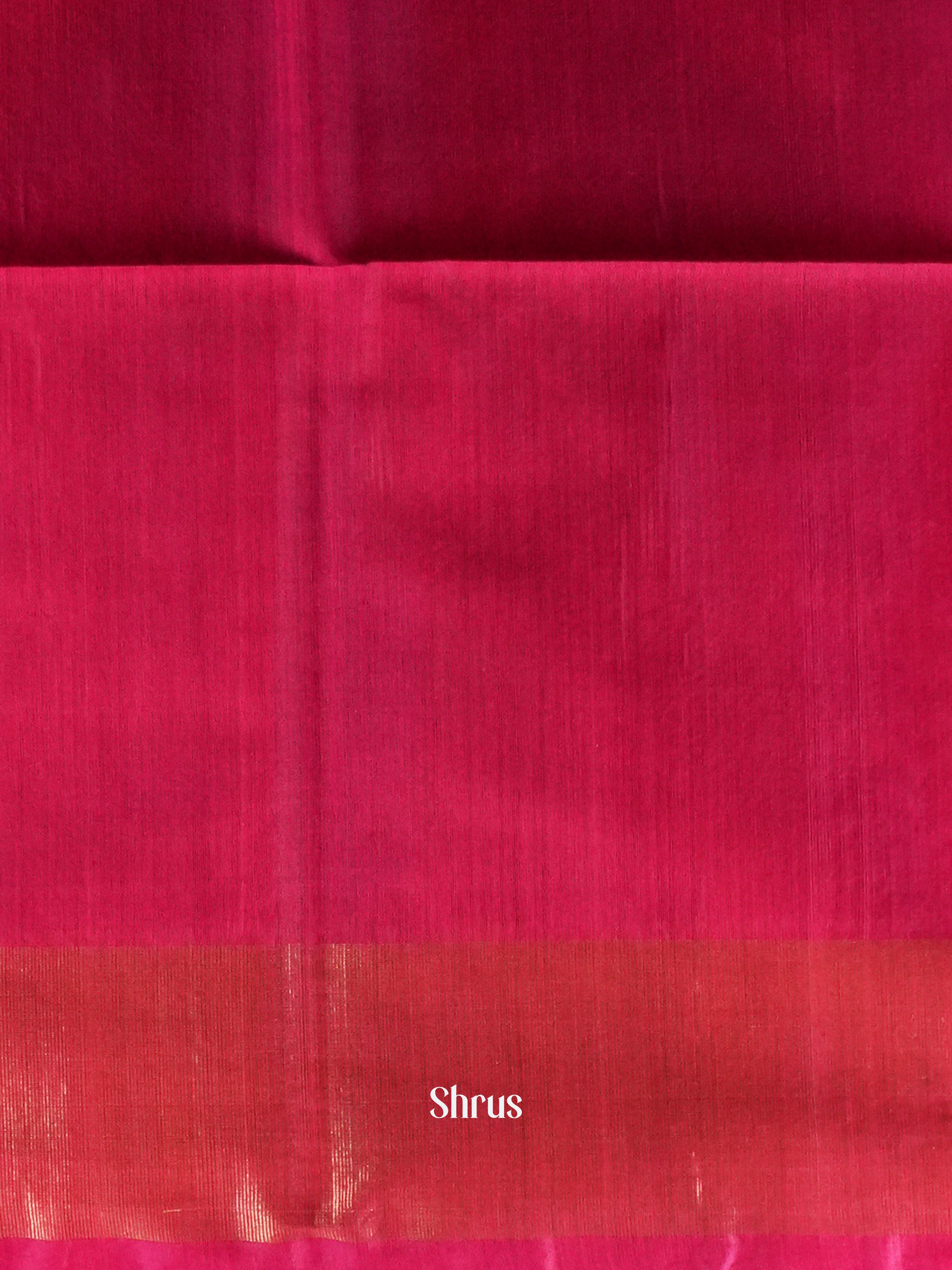Green & Rosy Red - Pochampally sico Saree - Shop on ShrusEternity.com