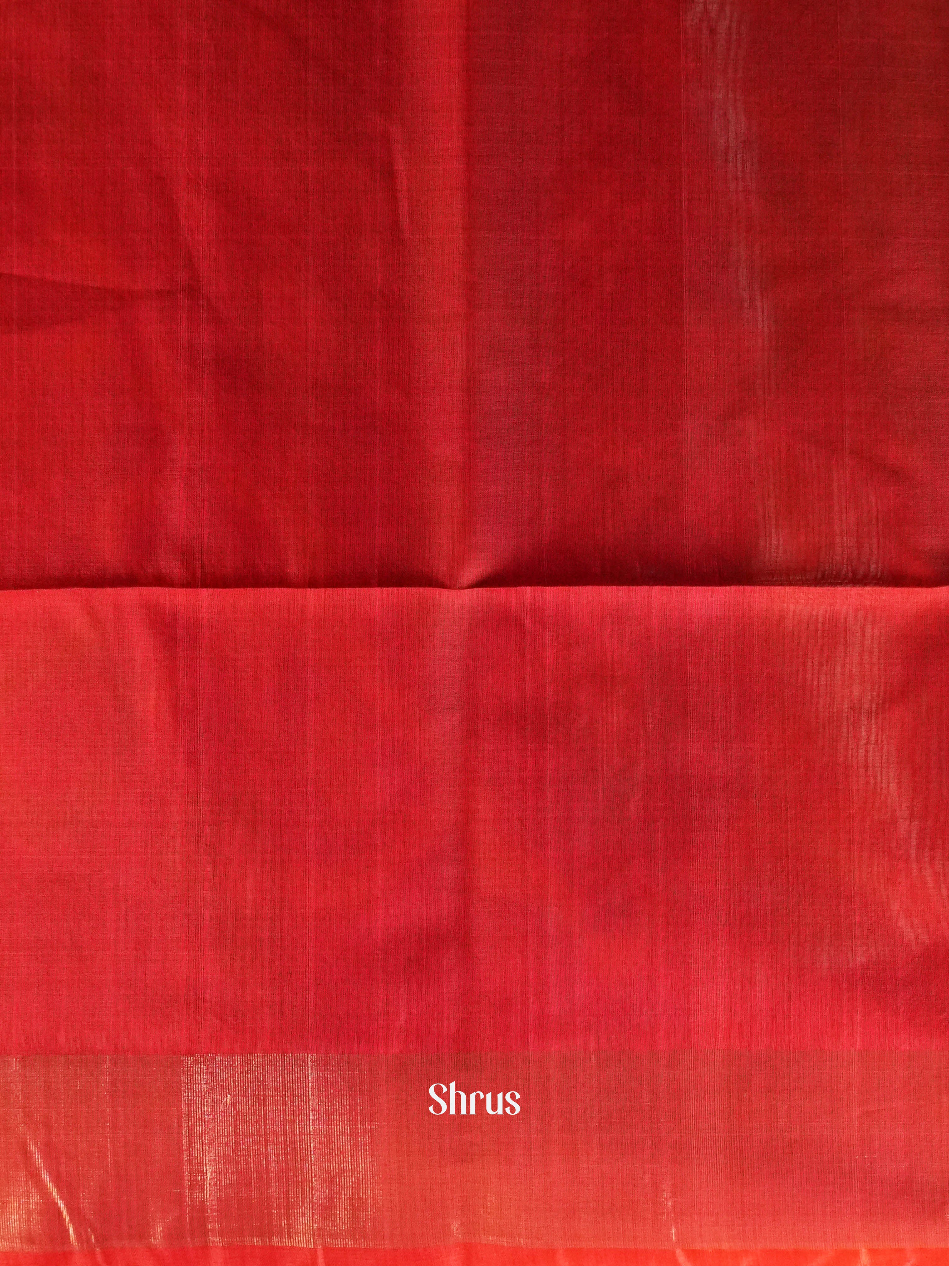 Greenish Blue & Red - Pochampally sico Saree - Shop on ShrusEternity.com