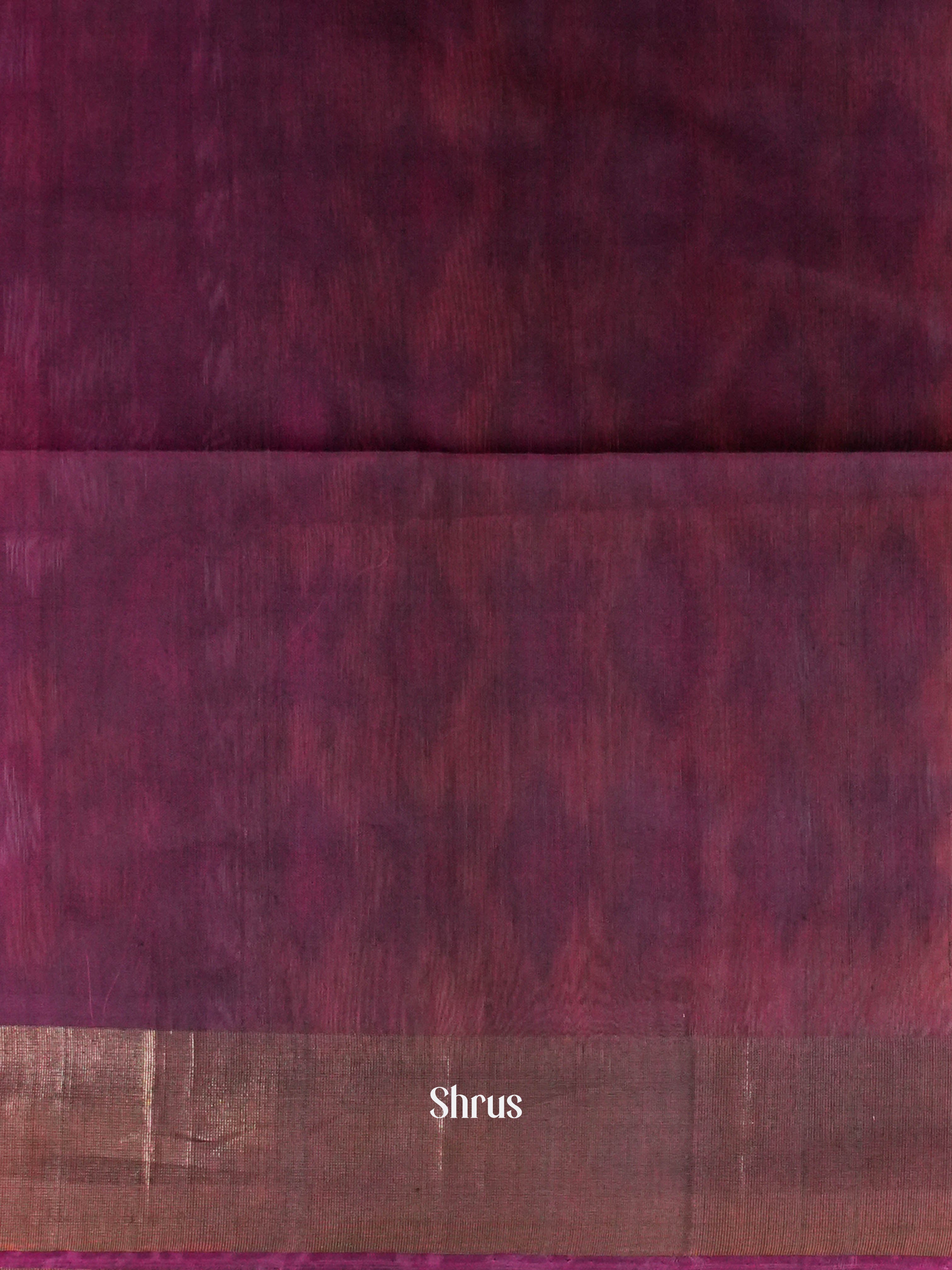 Yellowish Orange & Deep Orchid - Pochampally sico Saree - Shop on ShrusEternity.com