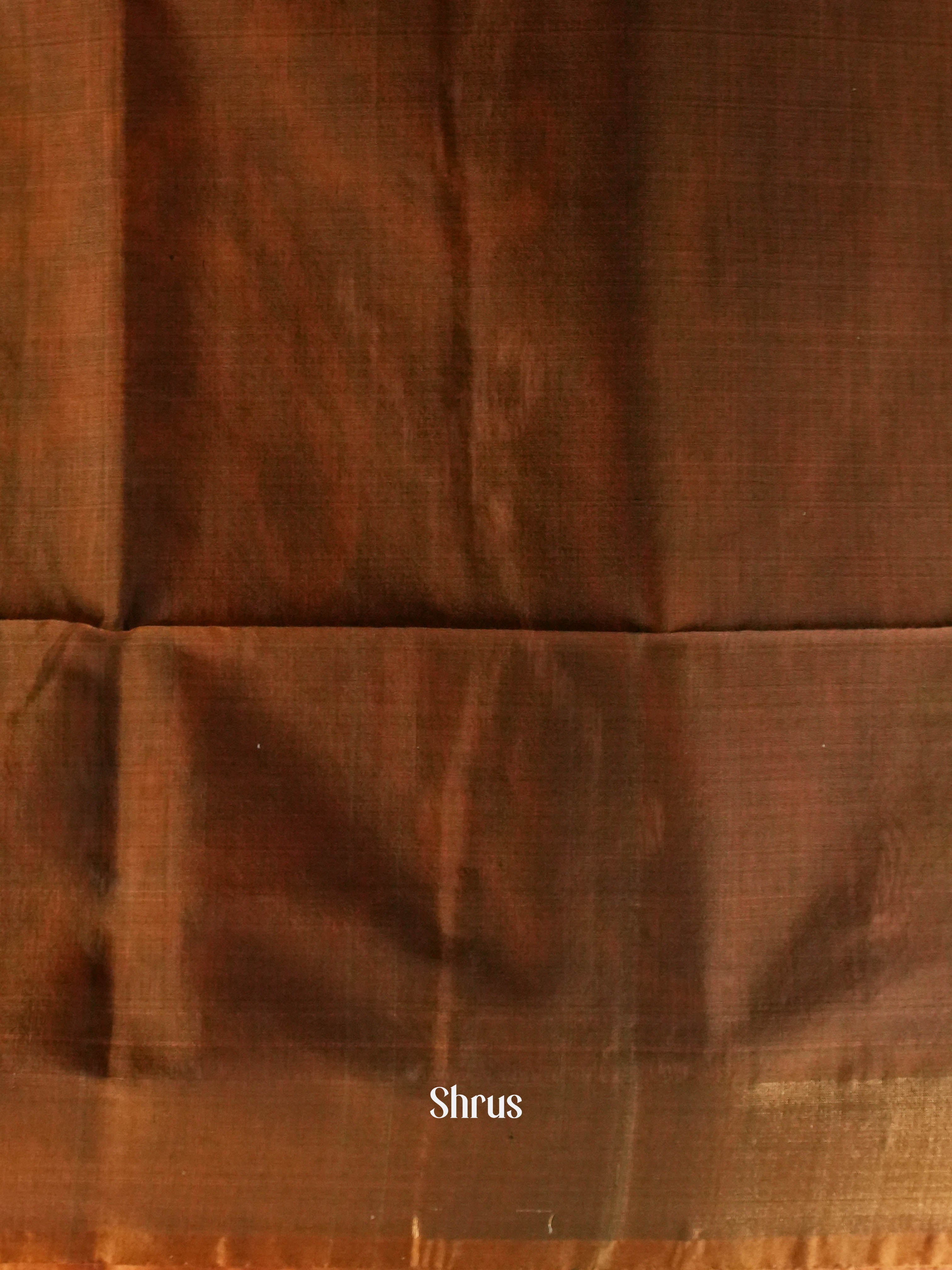 Indigo & Brown - Pochampally sico Saree - Shop on ShrusEternity.com