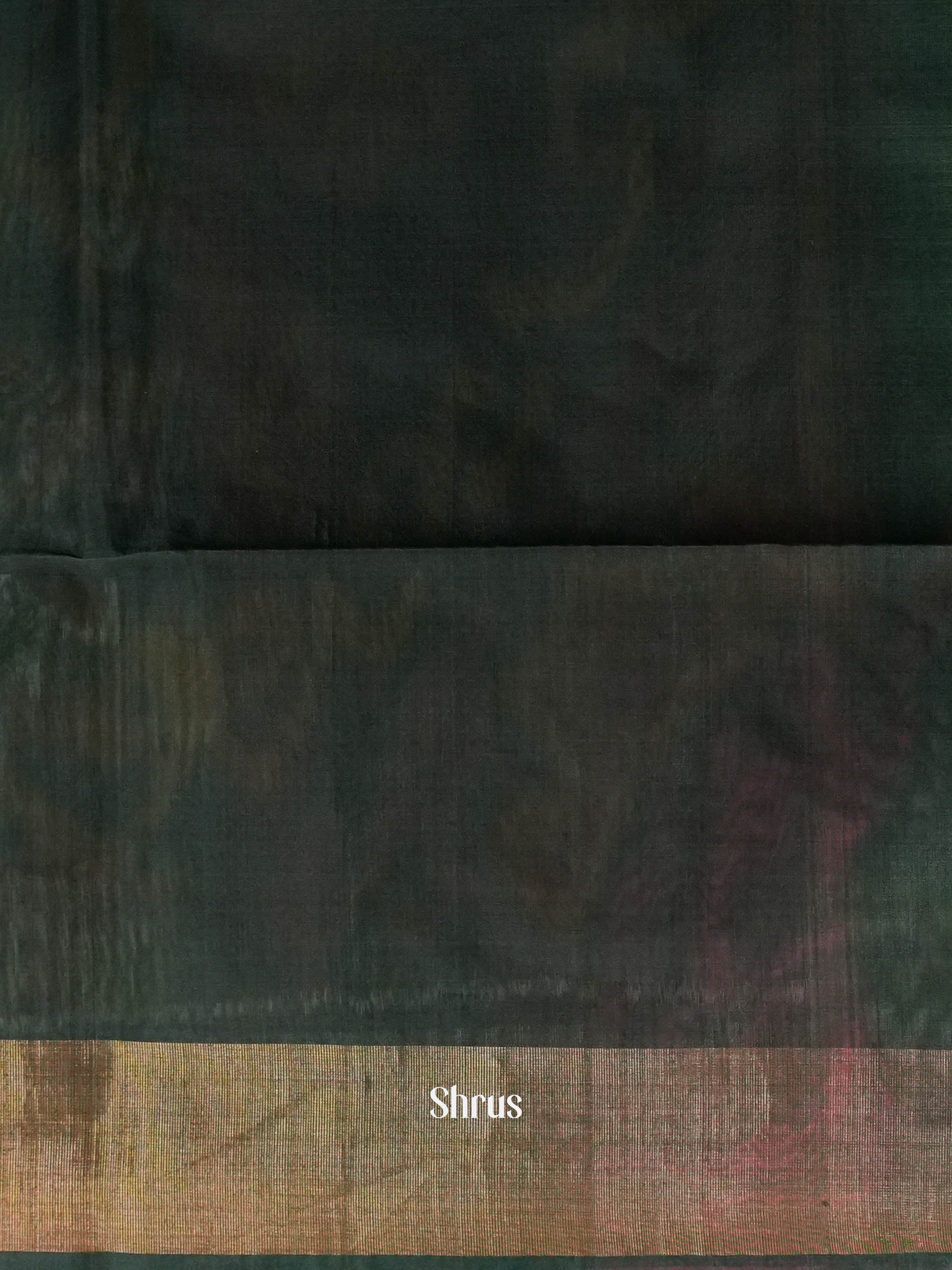 Golden Orange &Deep Green - Pochampally sico Saree - Shop on ShrusEternity.com