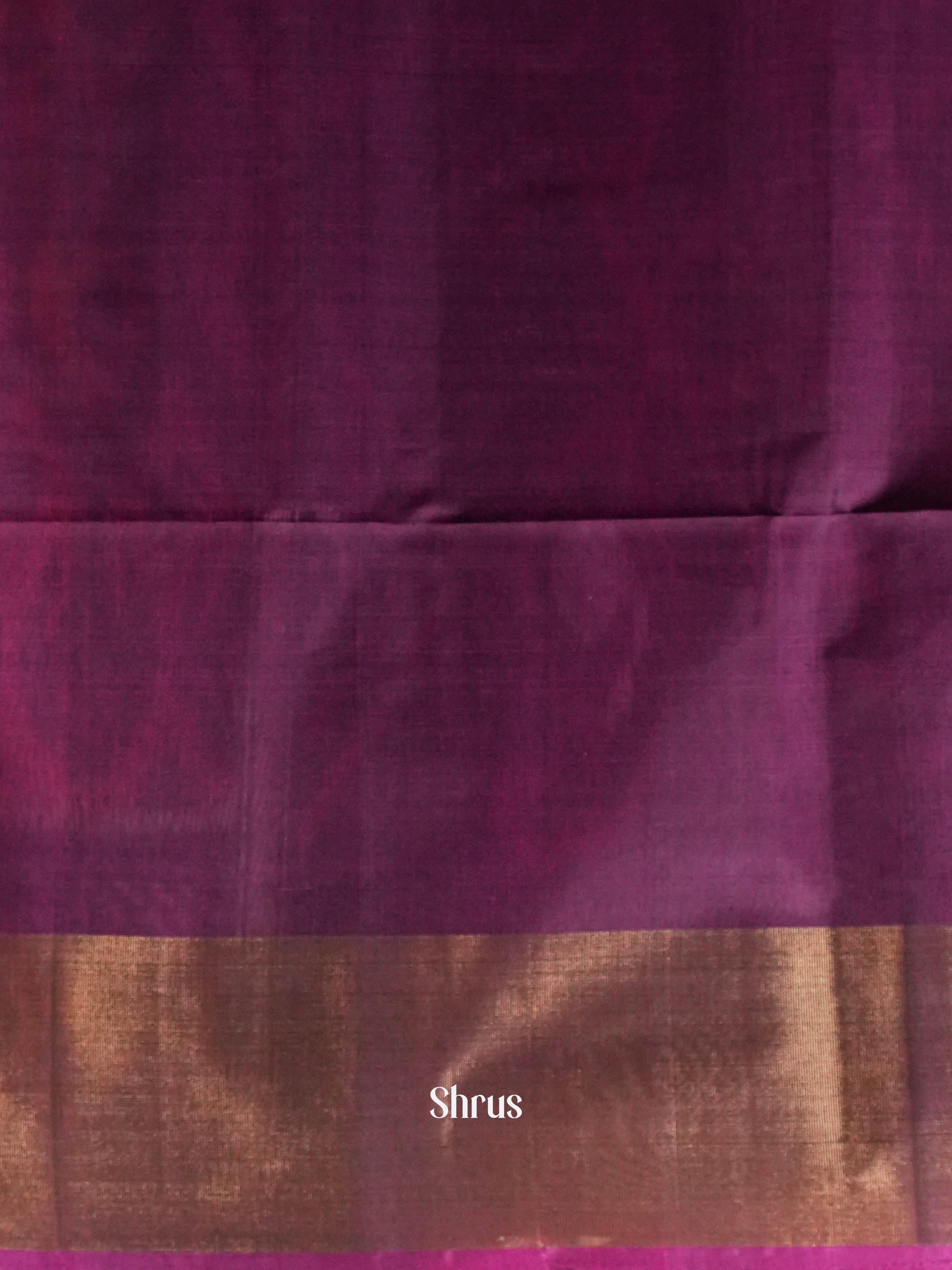 Orange & Deep Majenta - Pochampally sico Saree - Shop on ShrusEternity.com