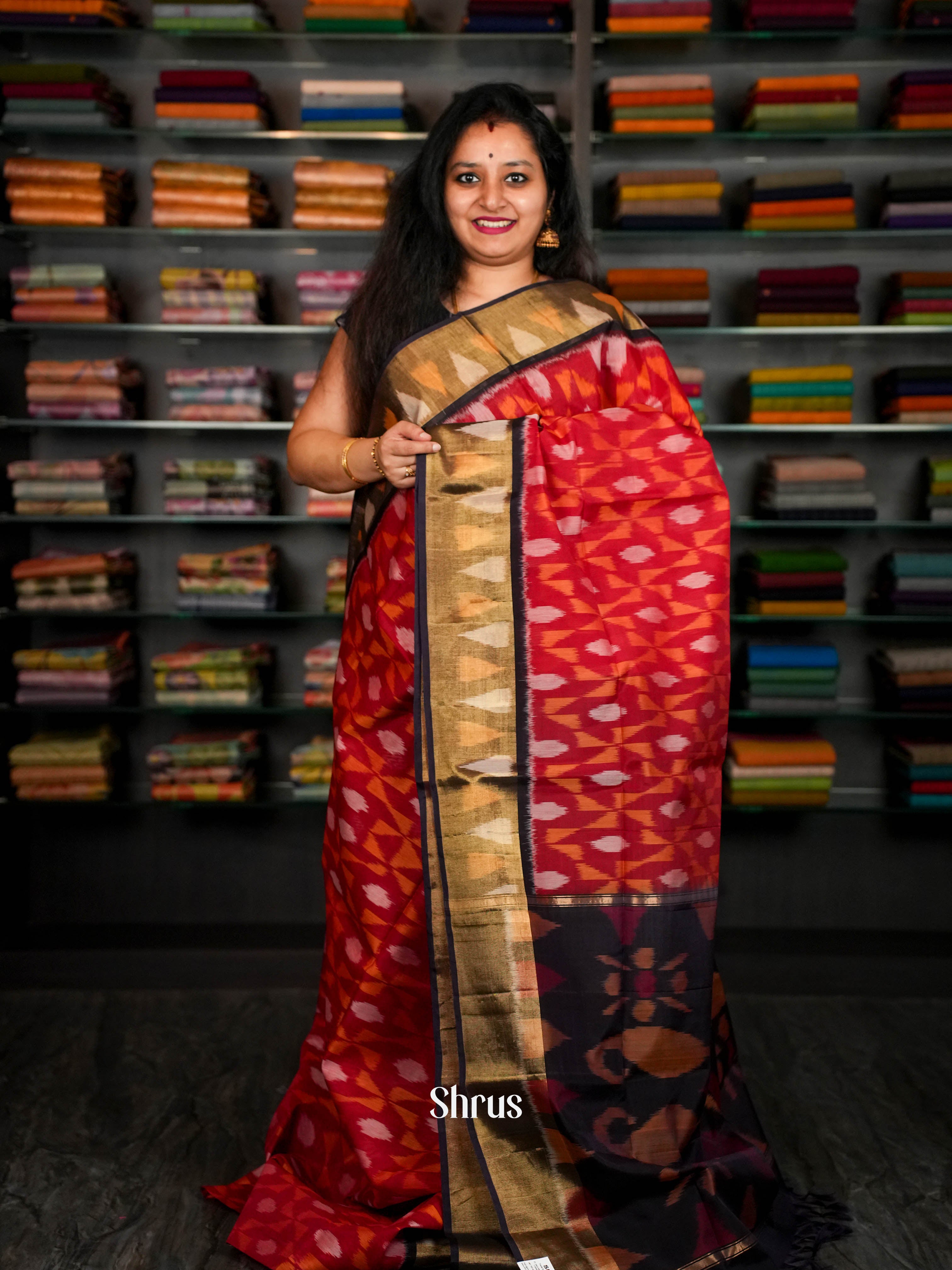 CIS02050 - Pochampally sico Saree - Shop on ShrusEternity.com